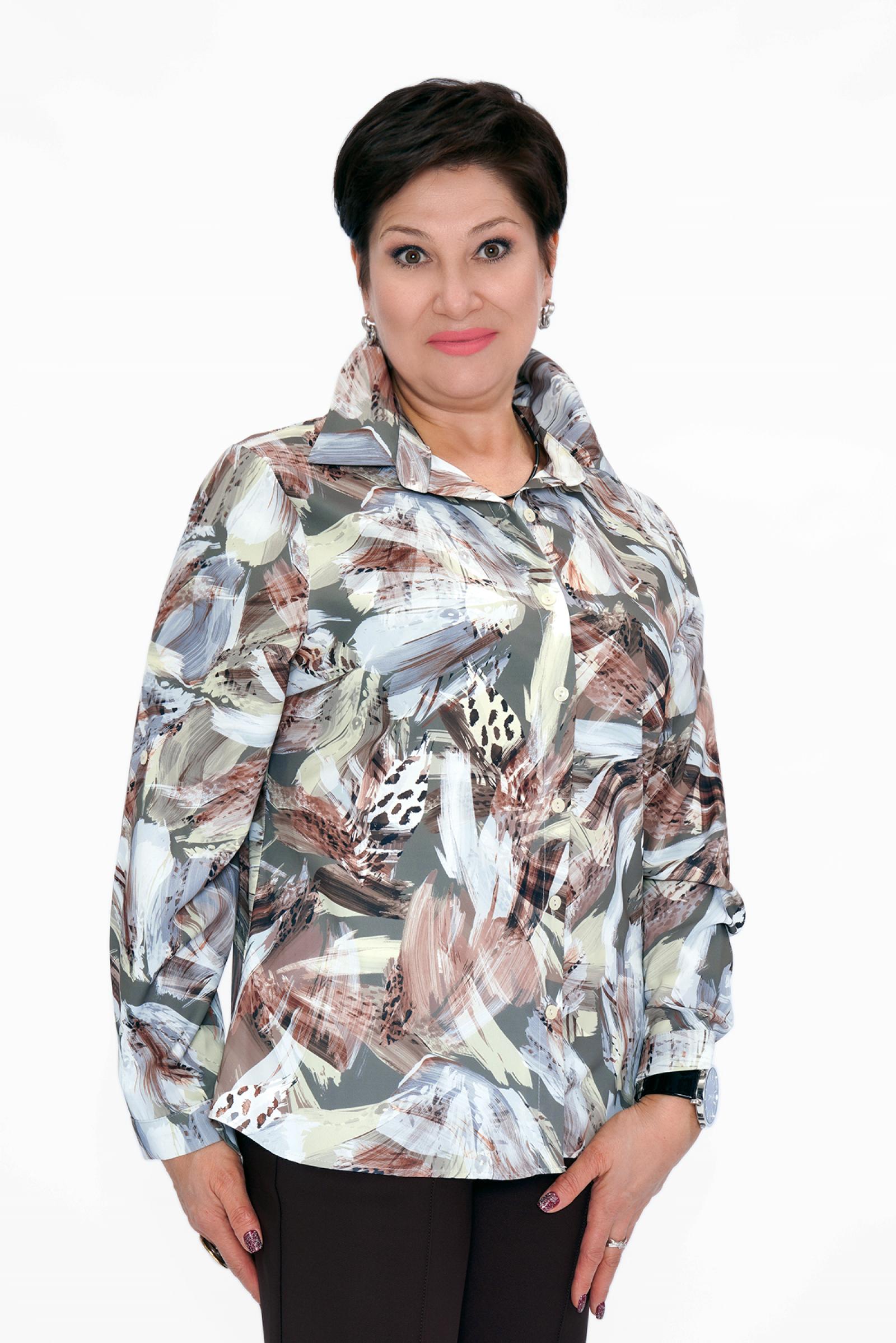 Блуза хаки мазки