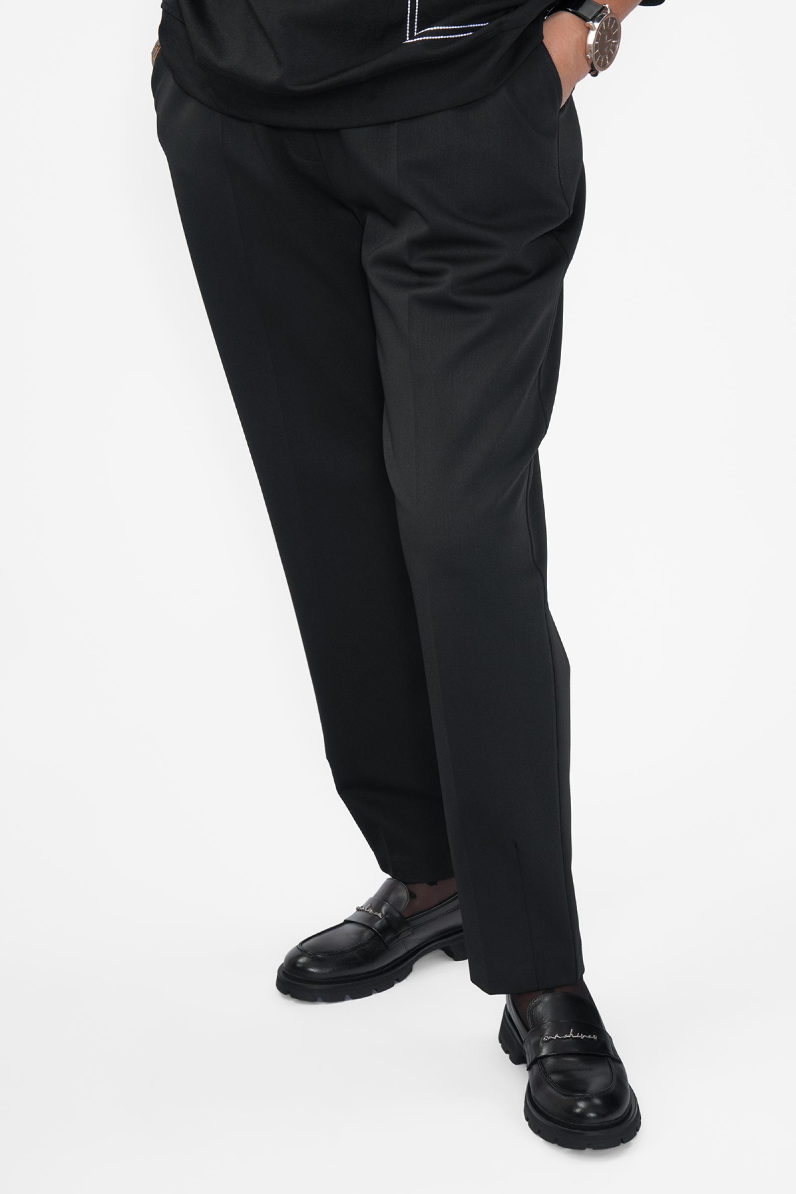 Брюки черные на резинке