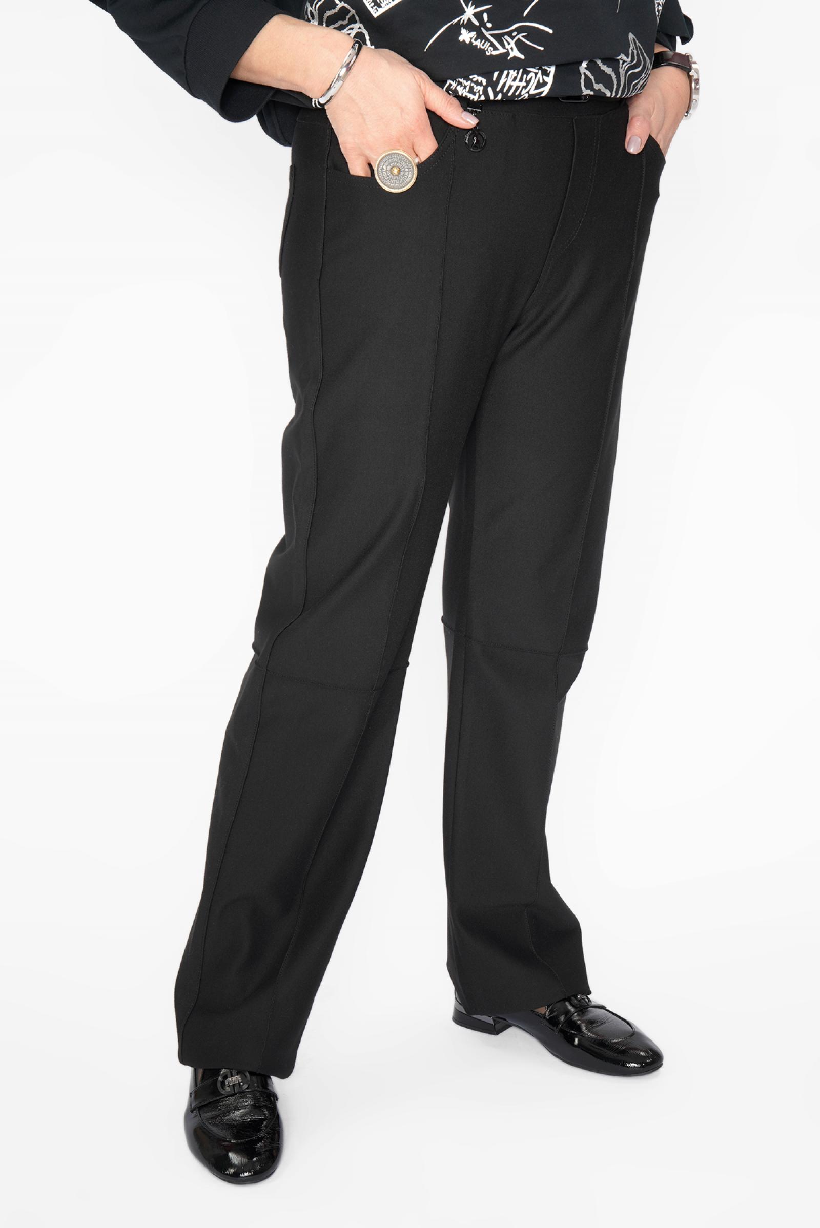 Брюки черные отстрочка