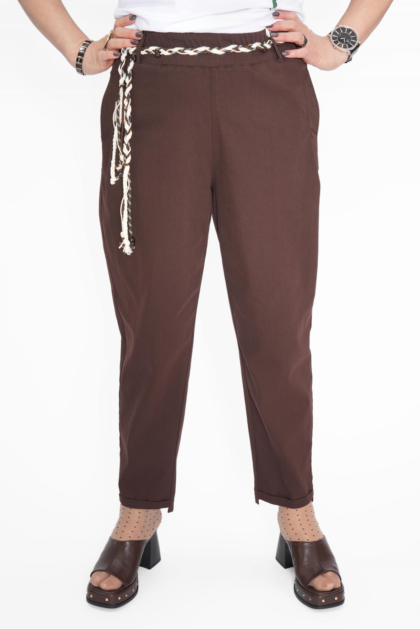 Брюки п/бананы пояс коса