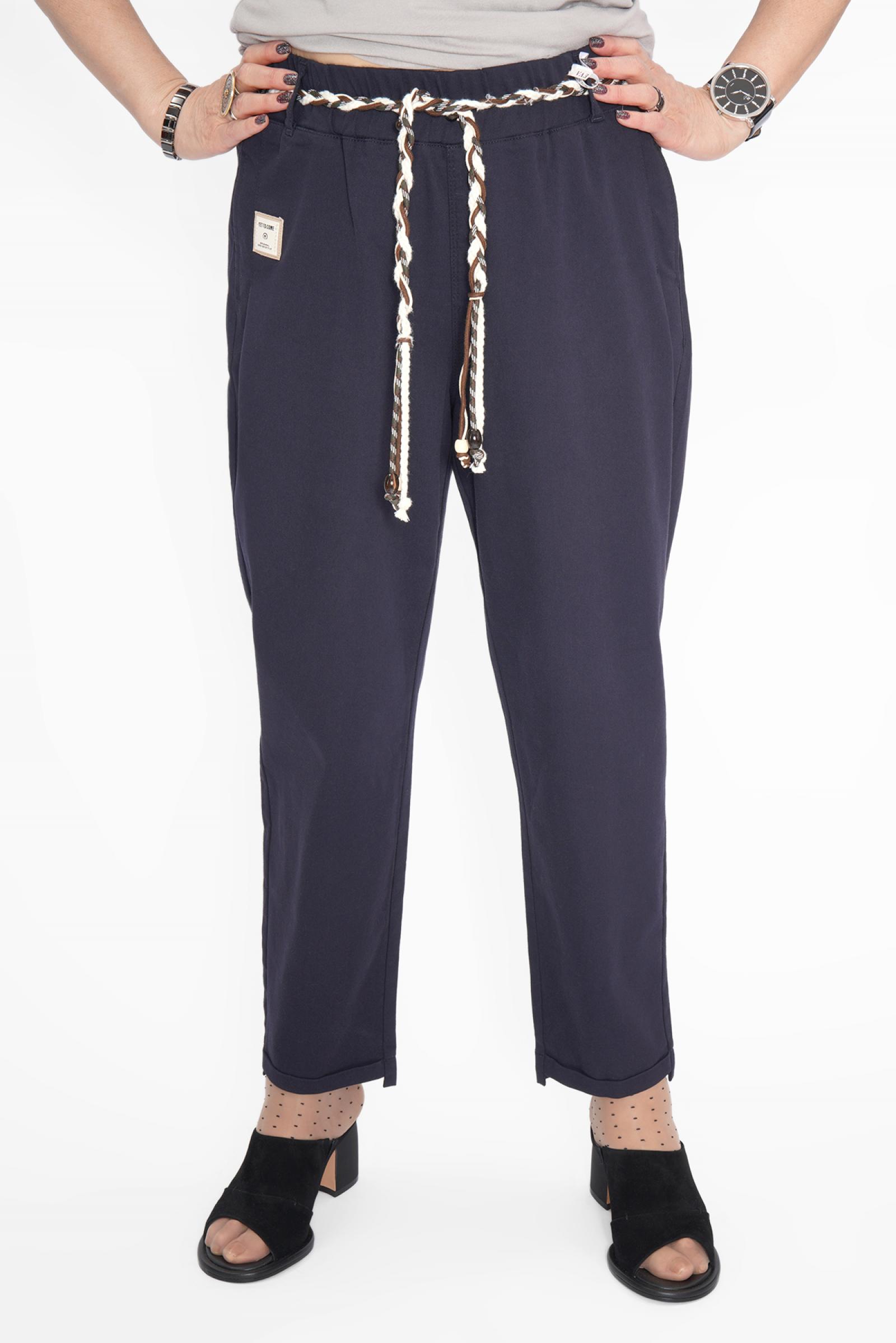 Брюки п/бананы пояс коса