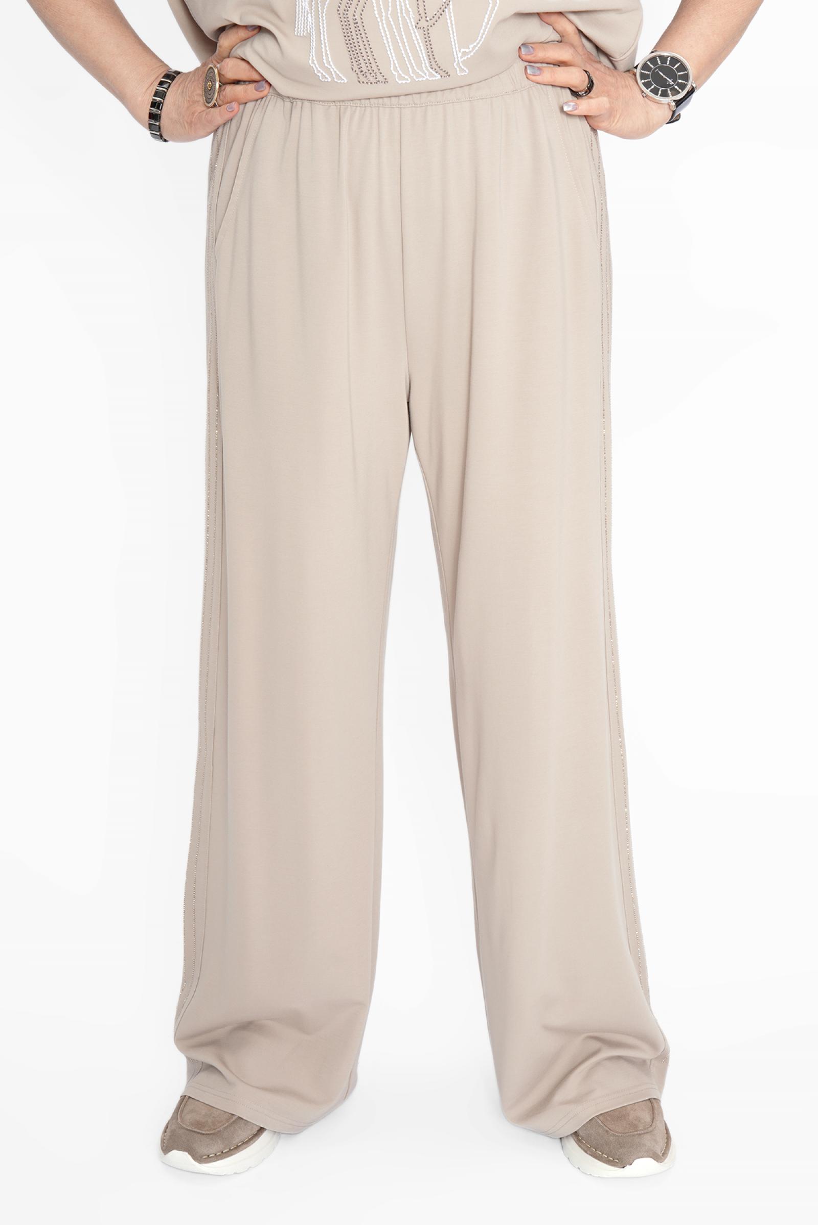 Брюки палаццо бежевый