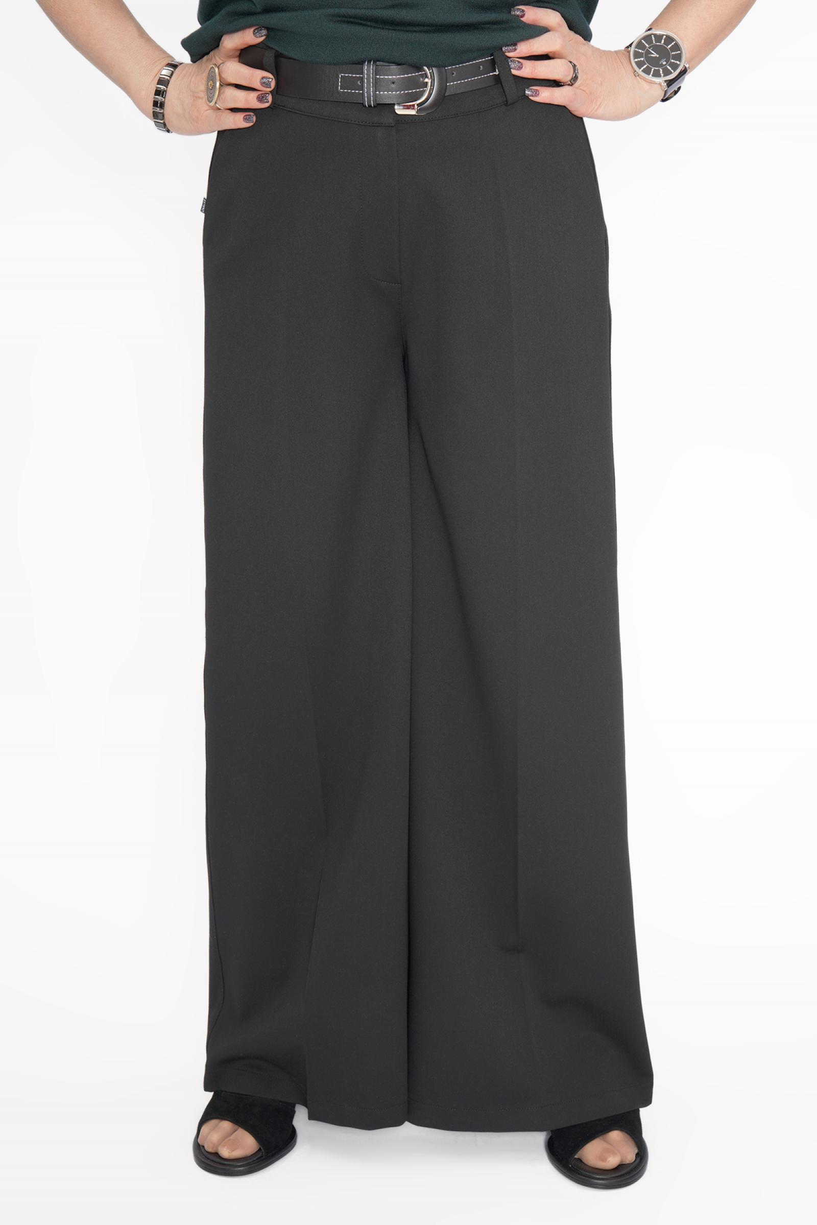 Брюки палаццо черные