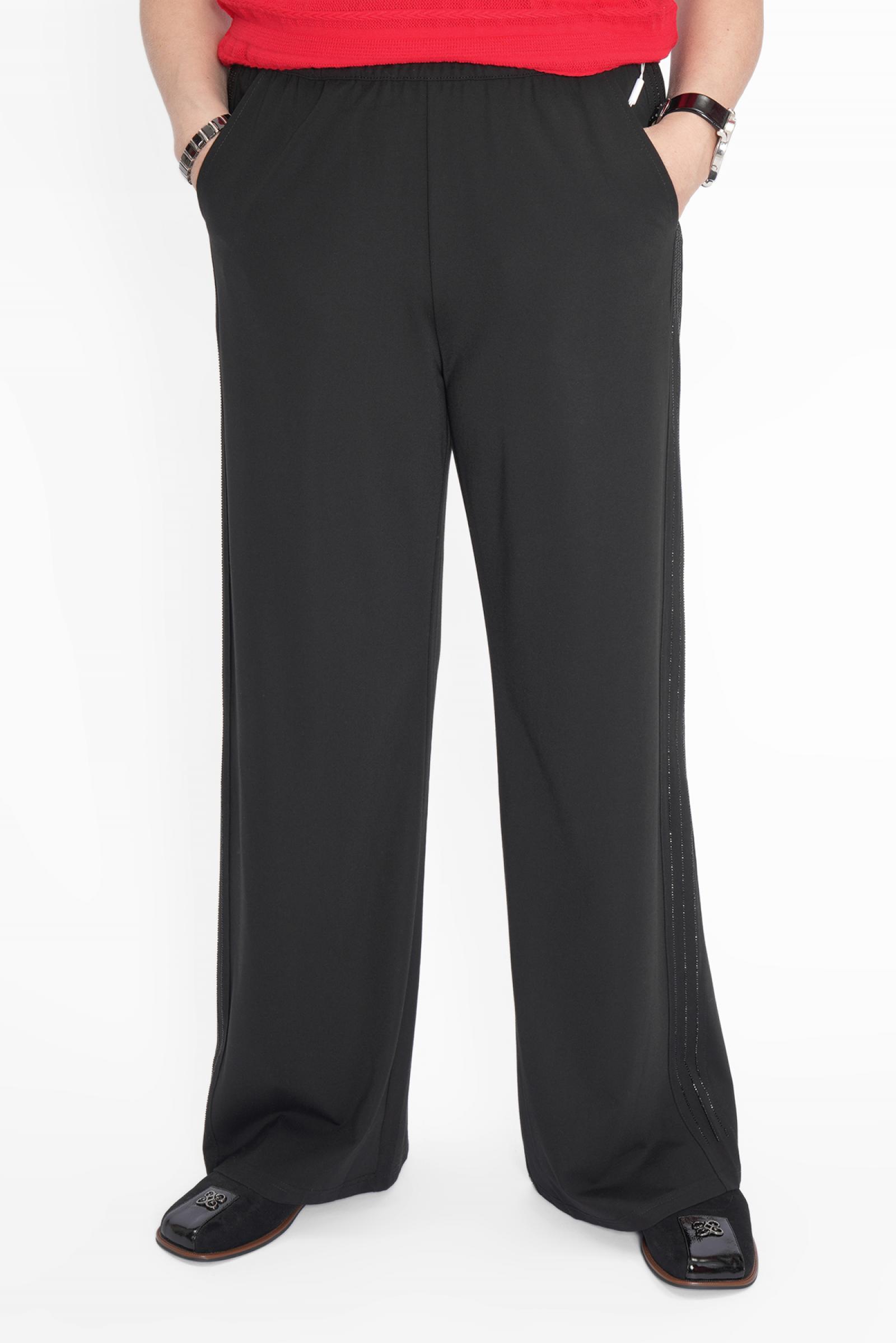 Брюки палаццо черные