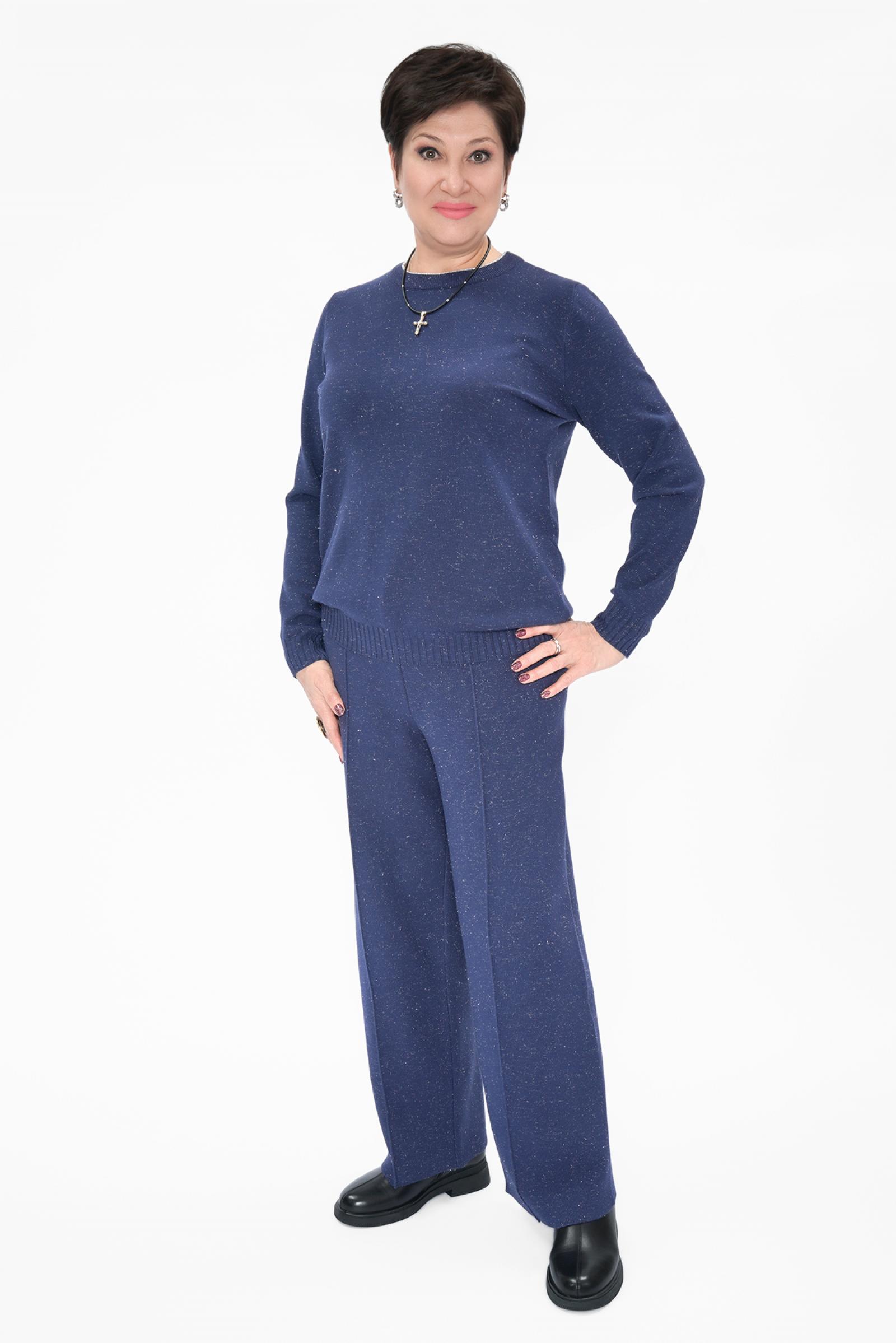 Брюки прямые стрелка синий