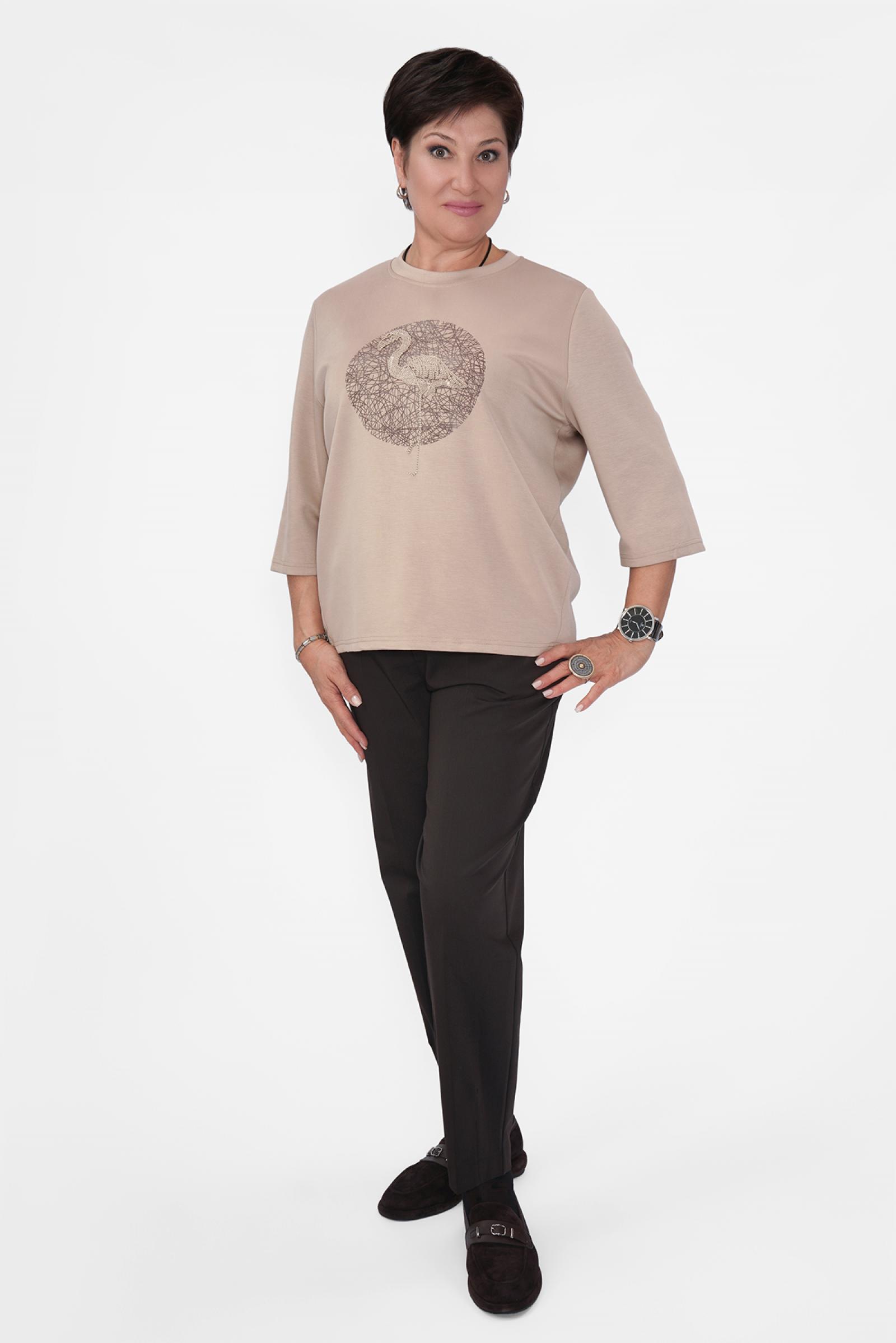 Брюки шоколад на резинке