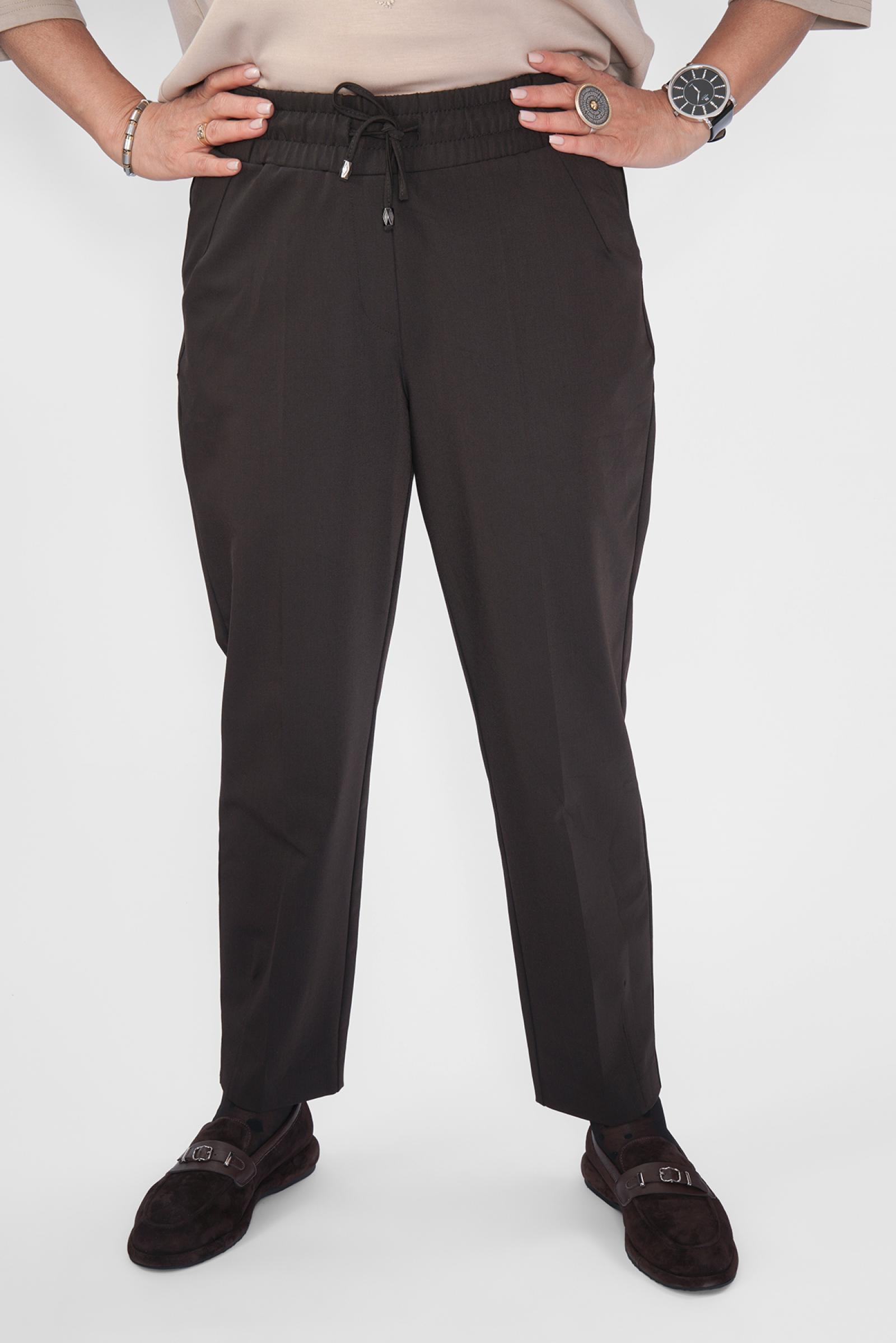 Брюки шоколад на резинке