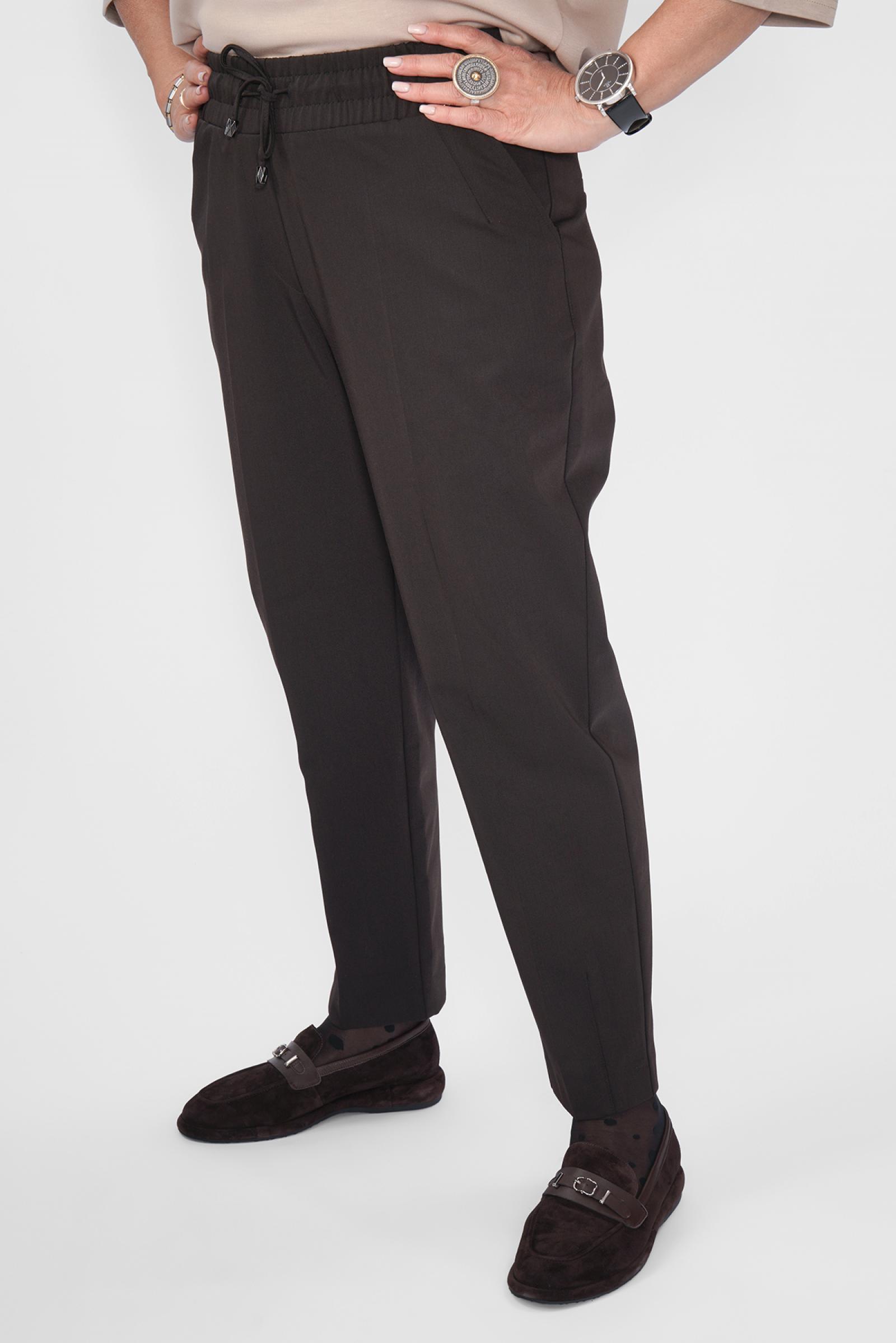 Брюки шоколад на резинке