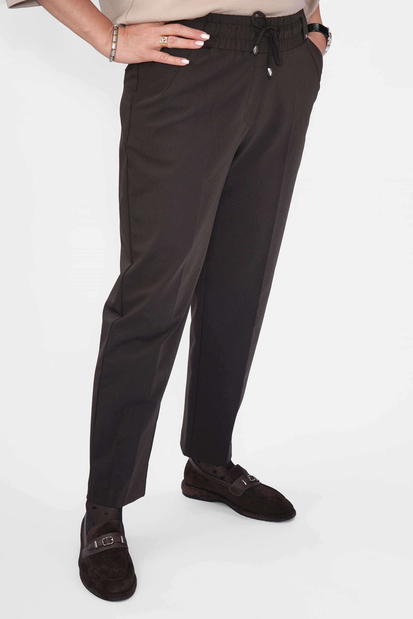 Брюки шоколад на резинке