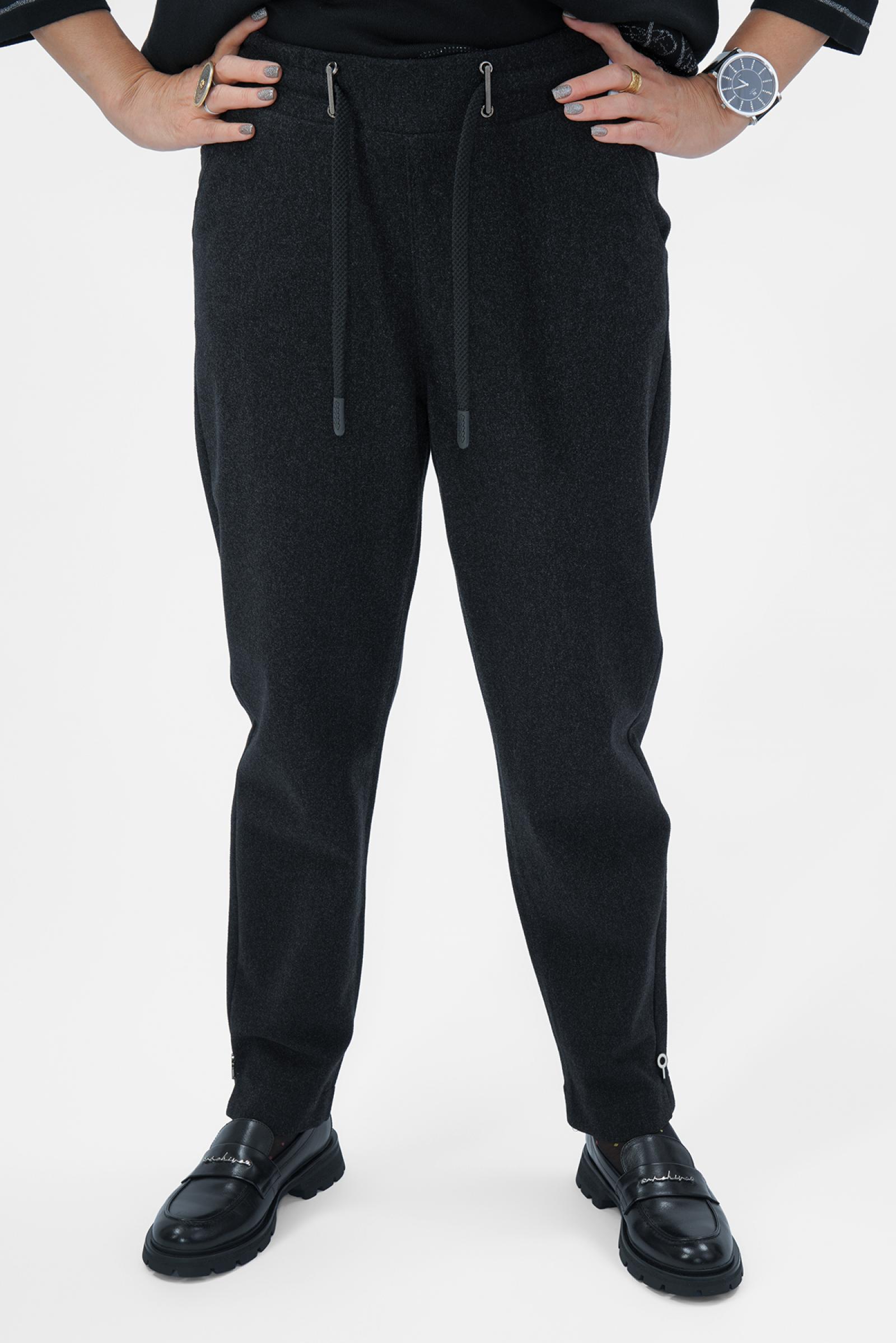 Брюки утепленные серые