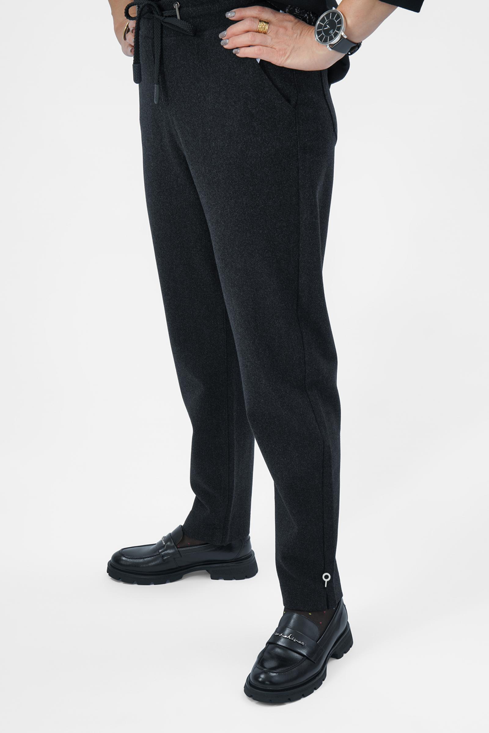 Брюки утепленные серые