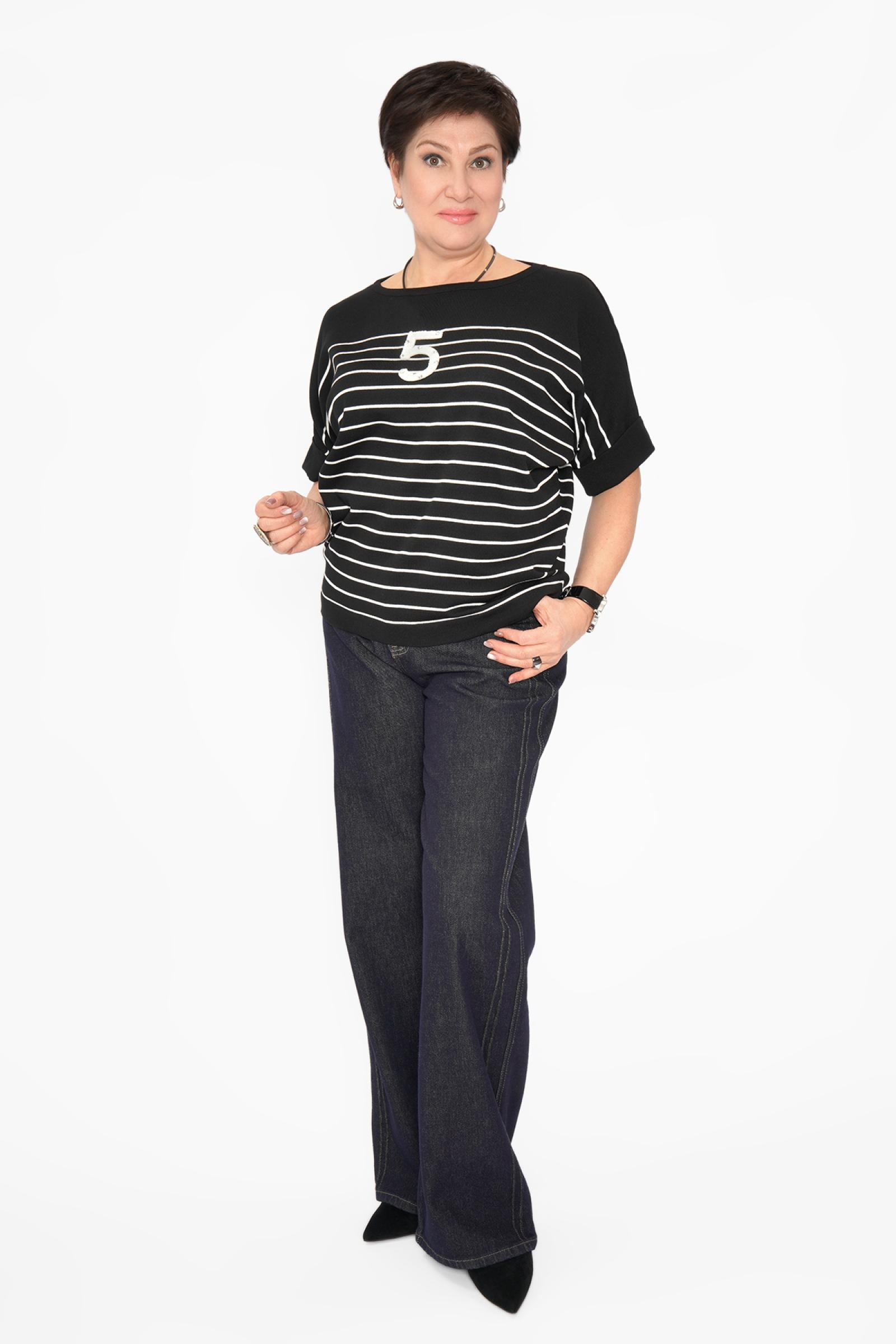 Джемпер ч/б полоска