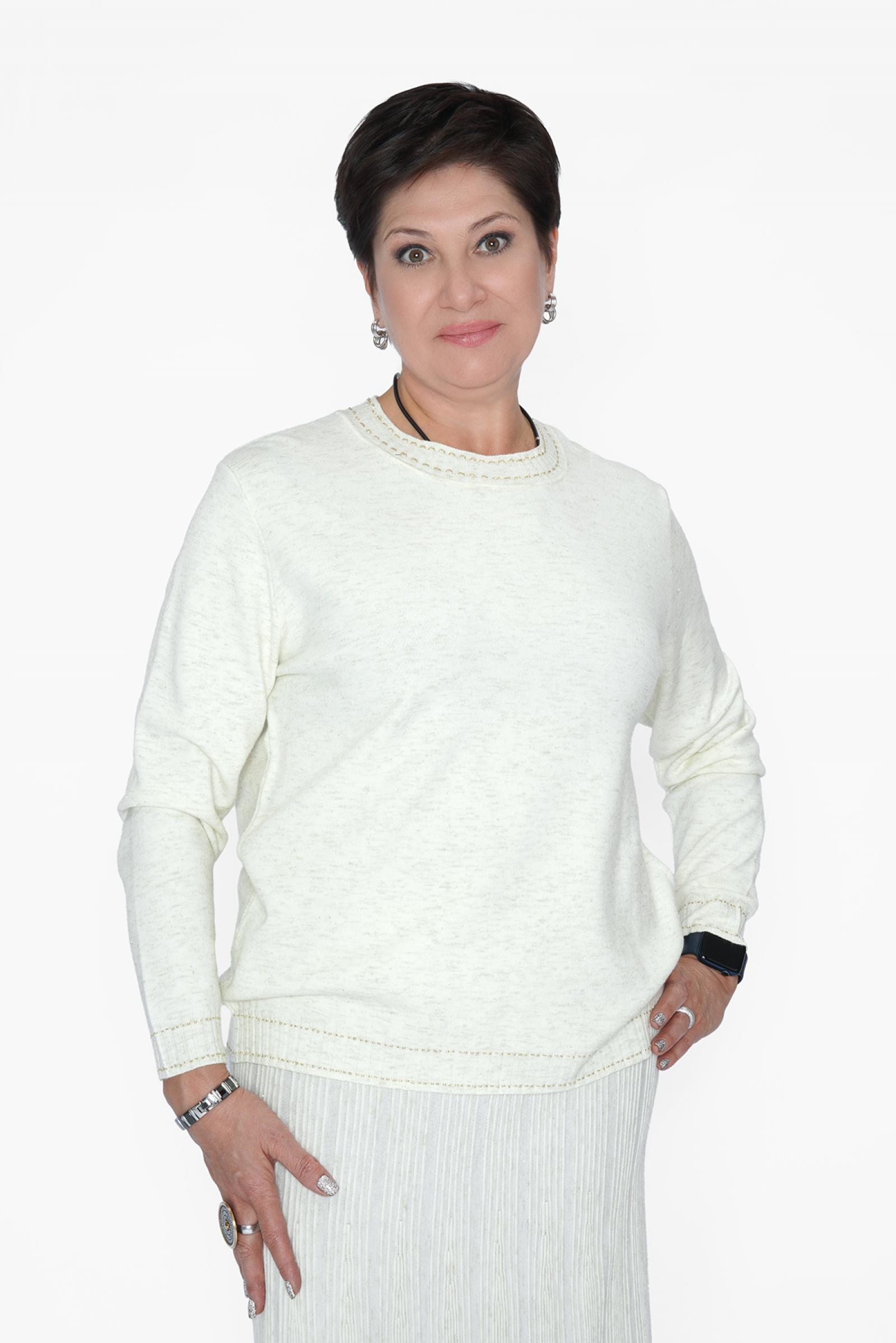 Джемпер молочный дл. рукав