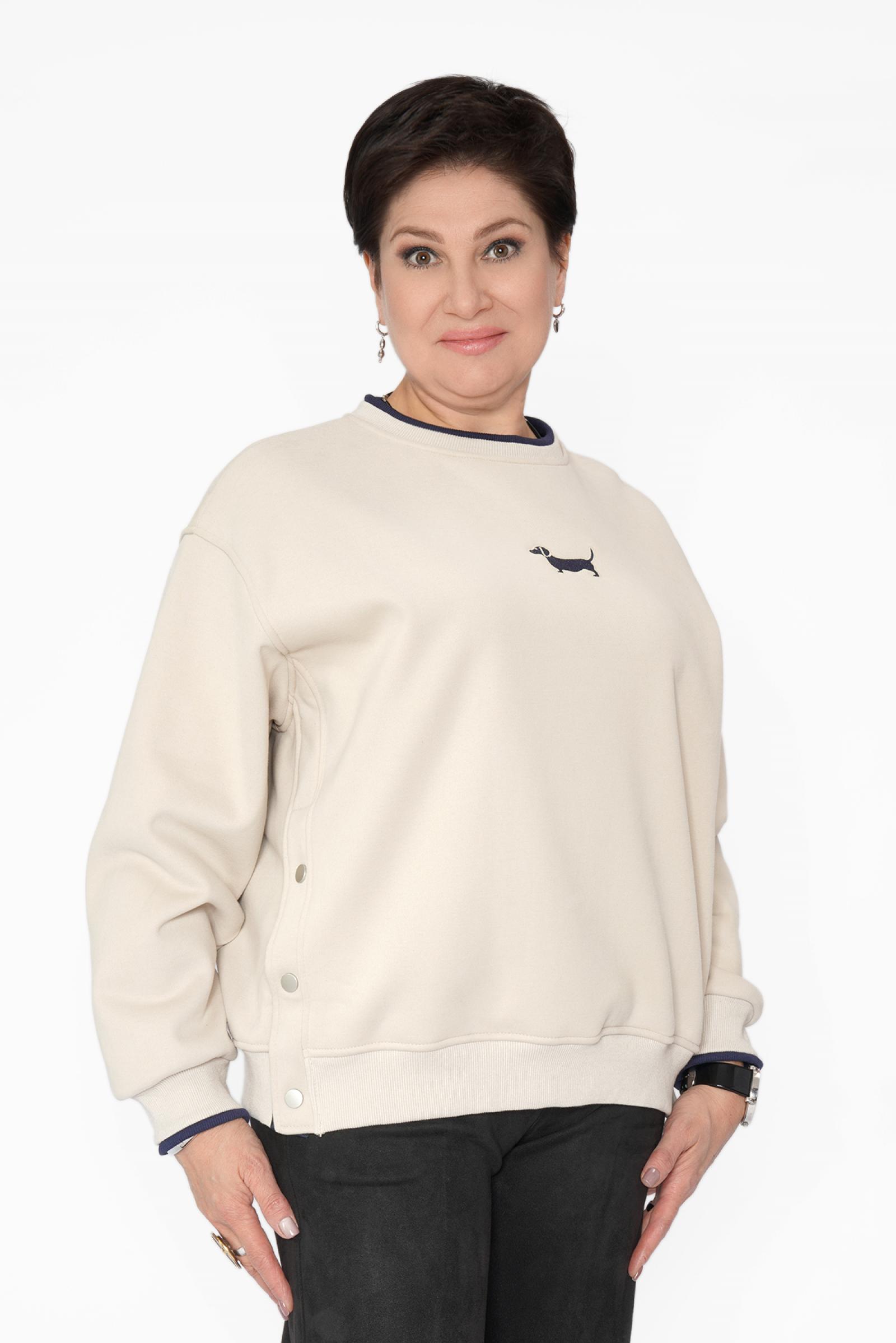 Джемпер такса бежевый