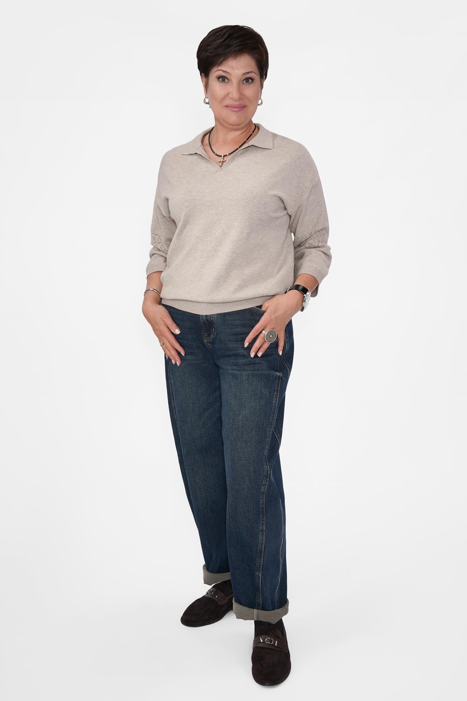 Джинсы багги плетен. ремнень