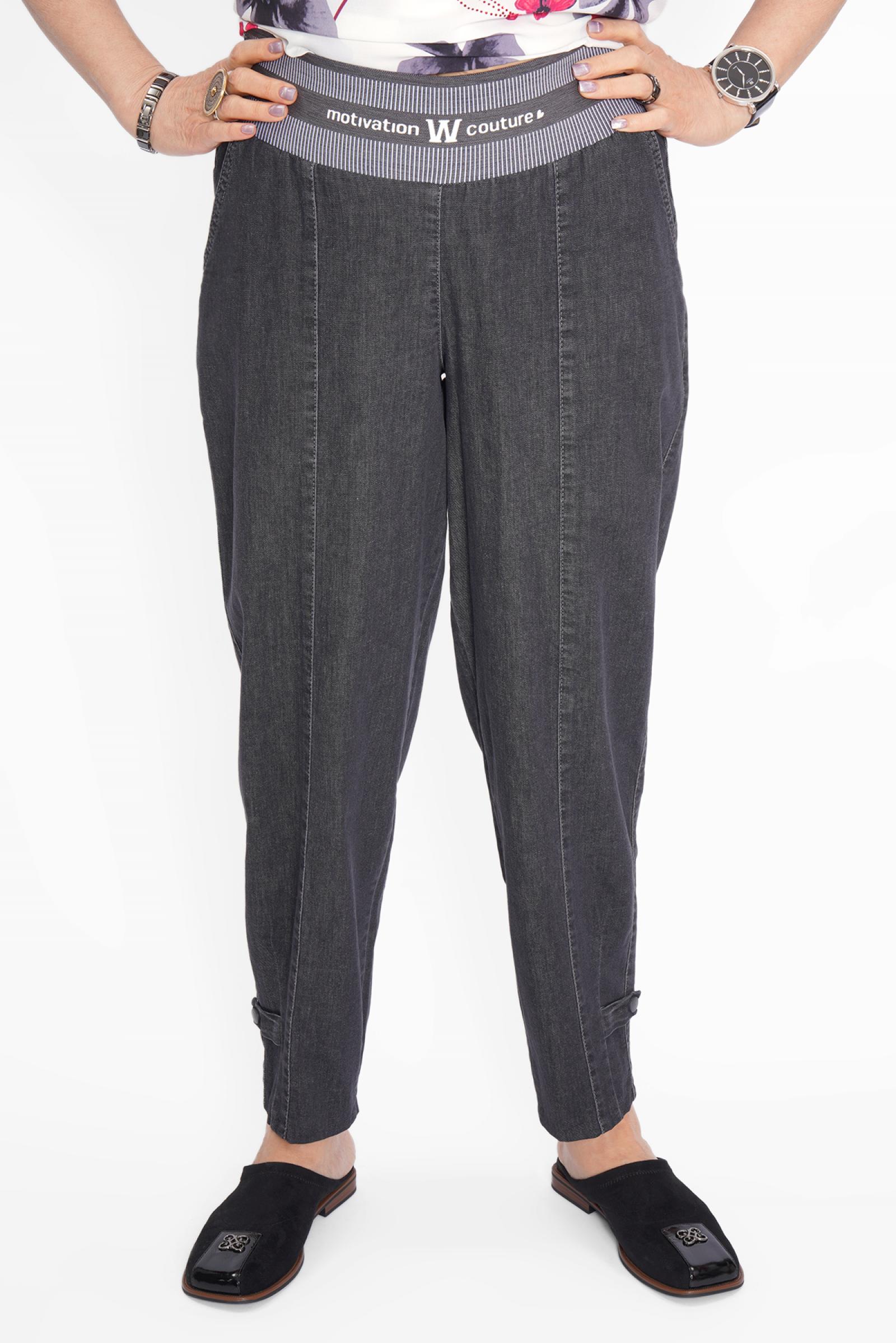 Джинсы п/бананы серый