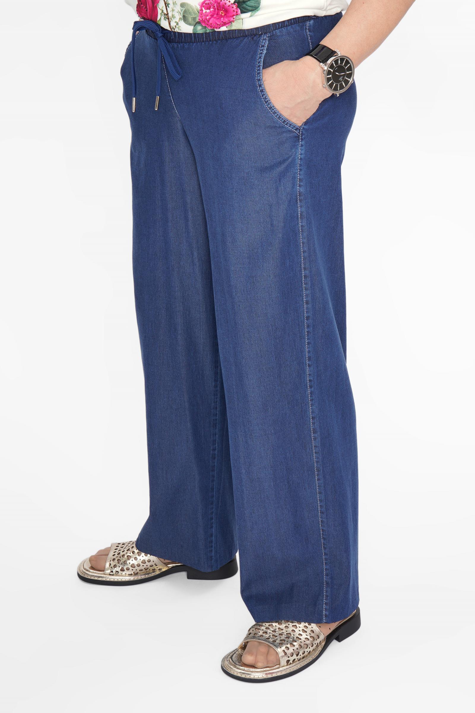 Джинсы палаццо син.