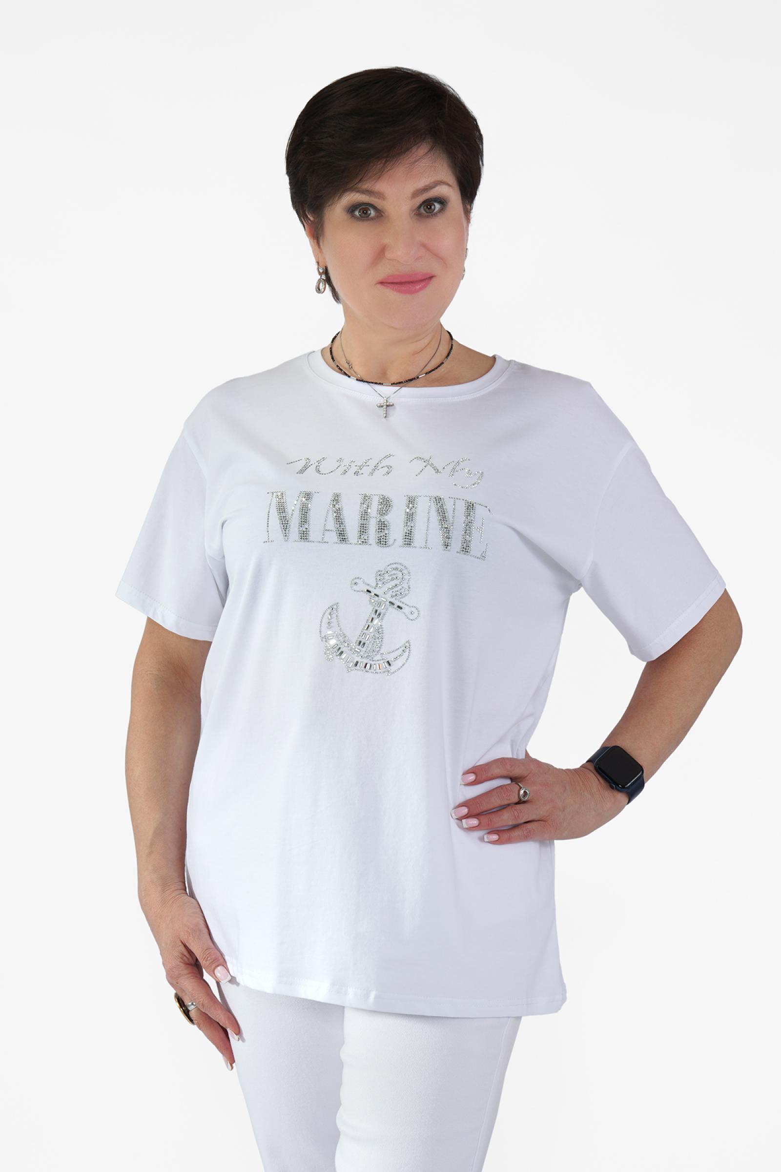 Футболка белая MARINE