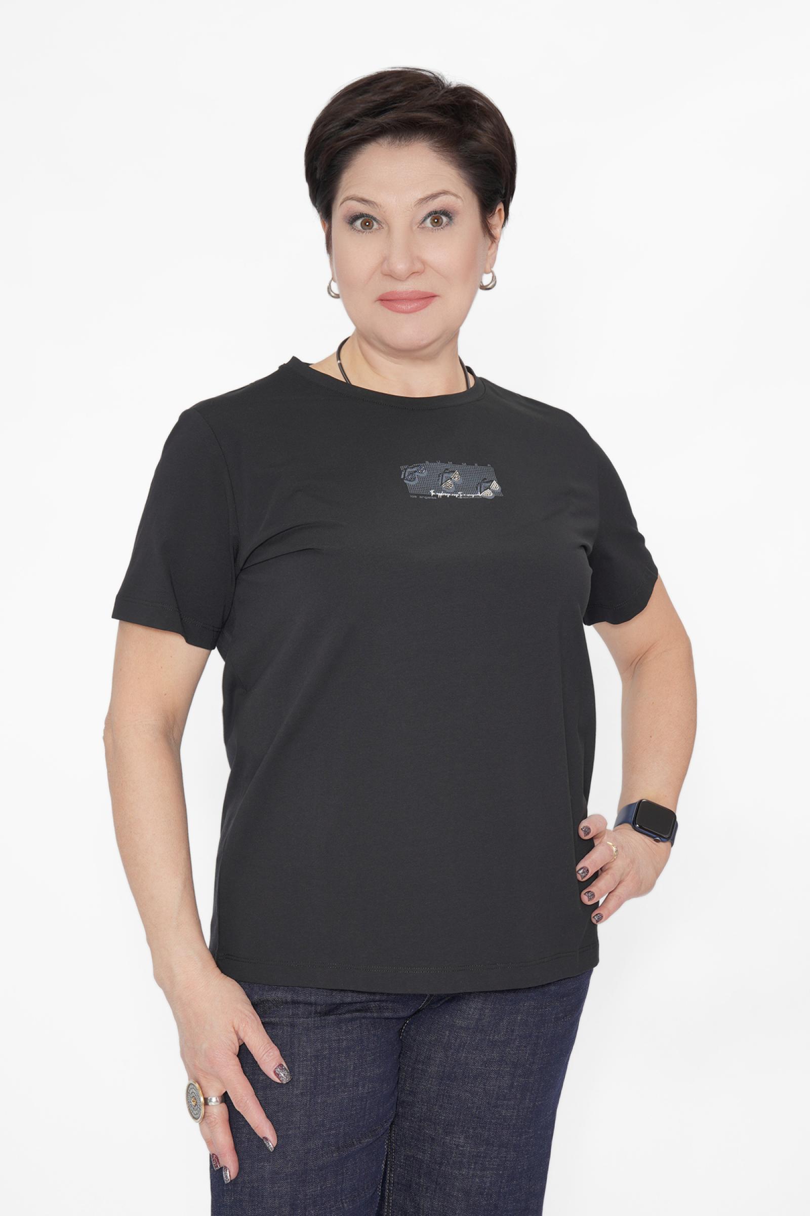 Футболка черная очки