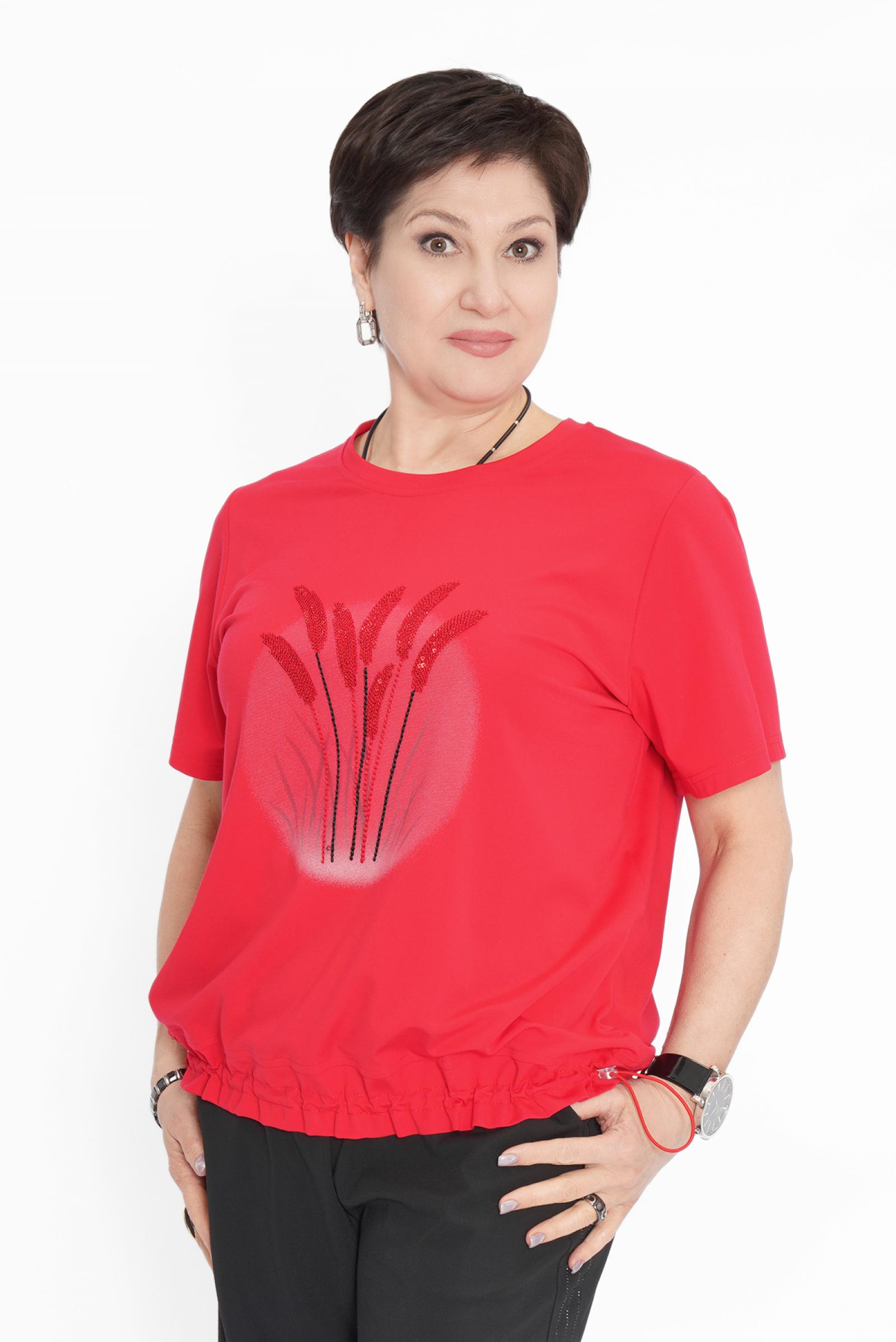 Футболка камыш красная