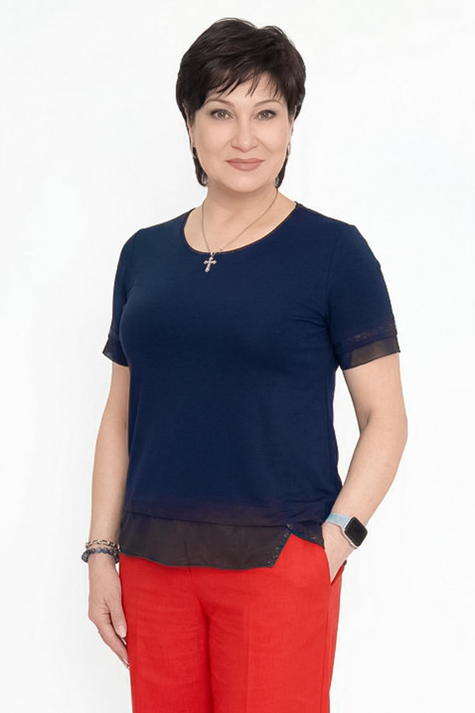 Футболка с сеткой черн.