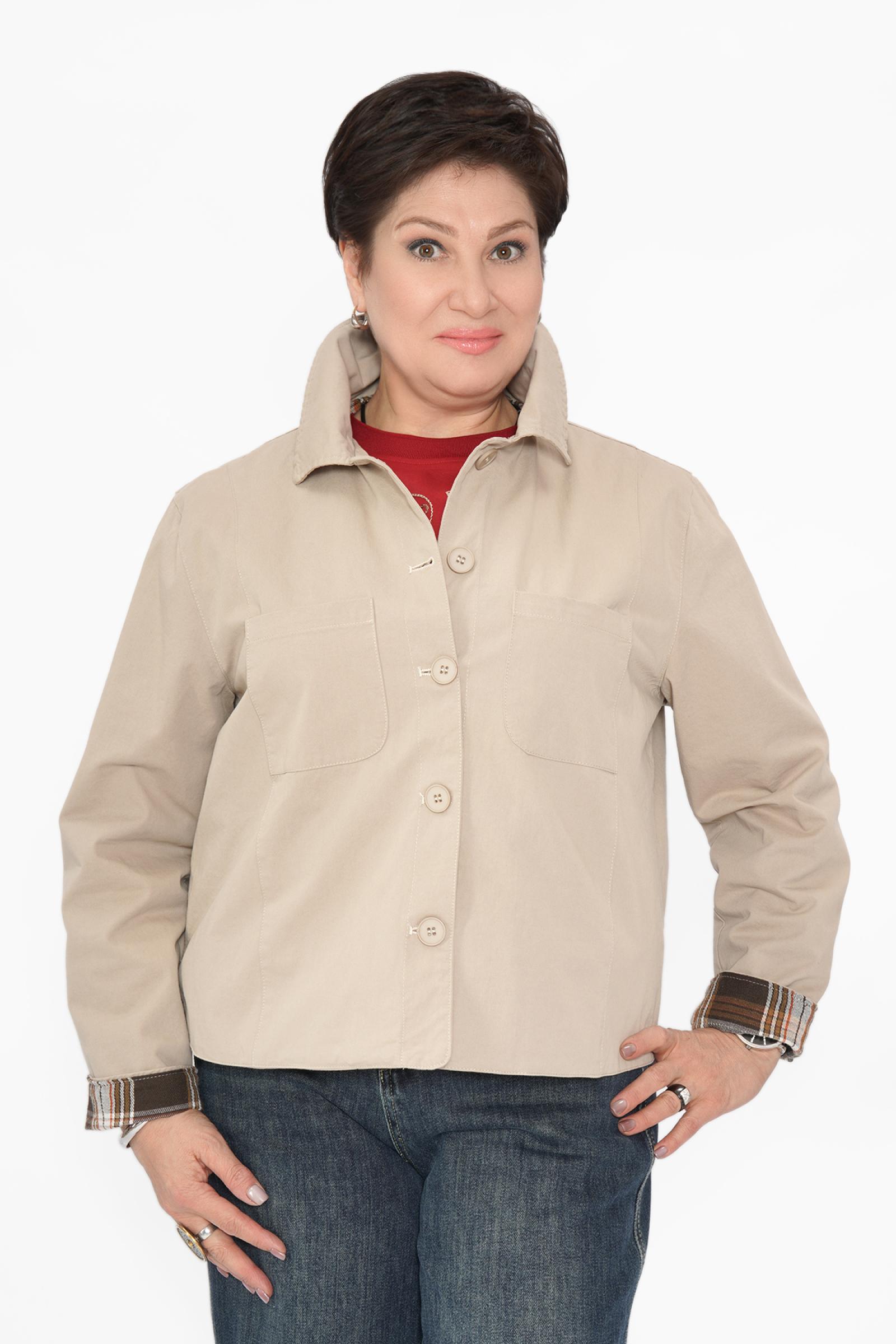 Жакет на кулиске бежевый