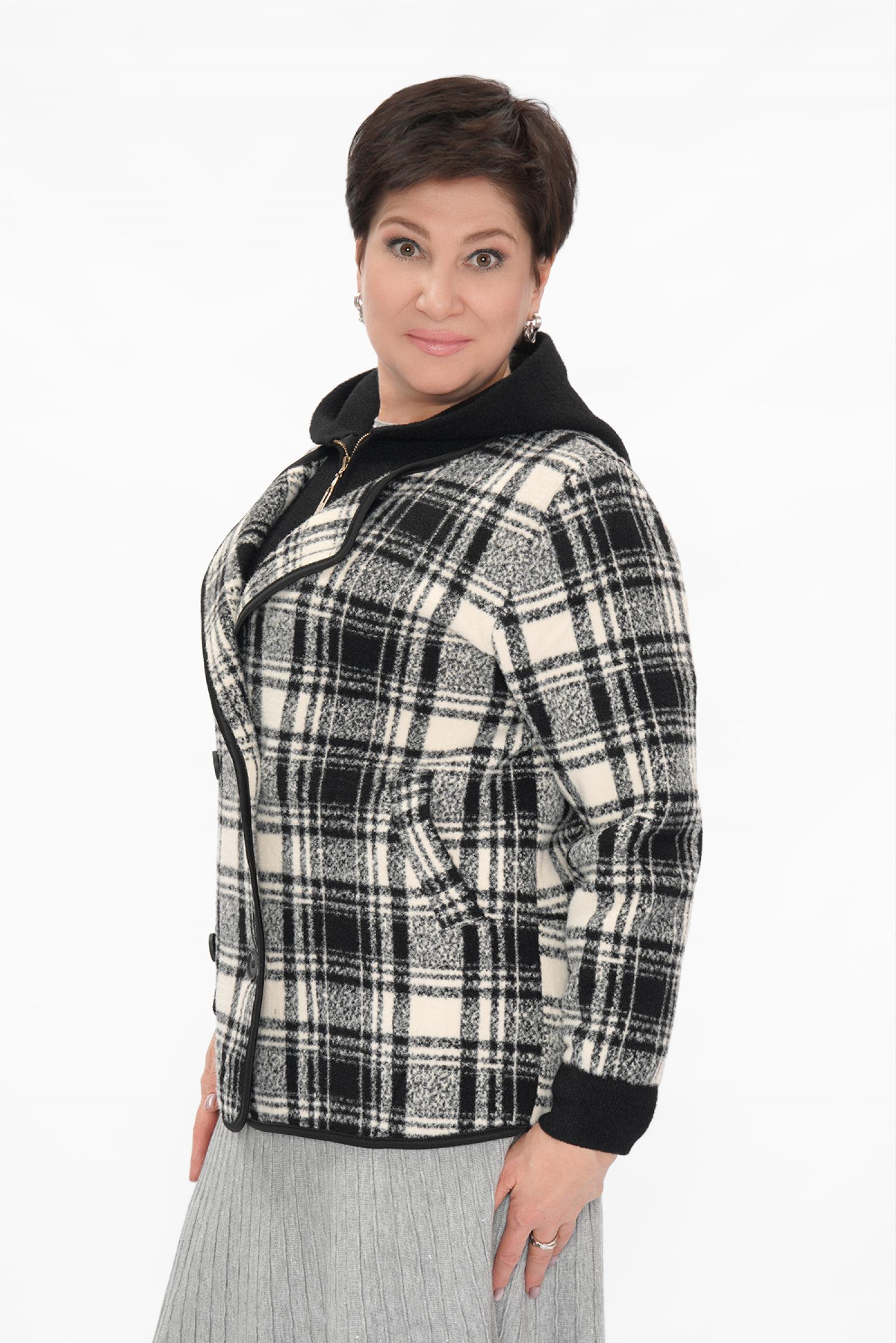 Кардиган клетка ч/б