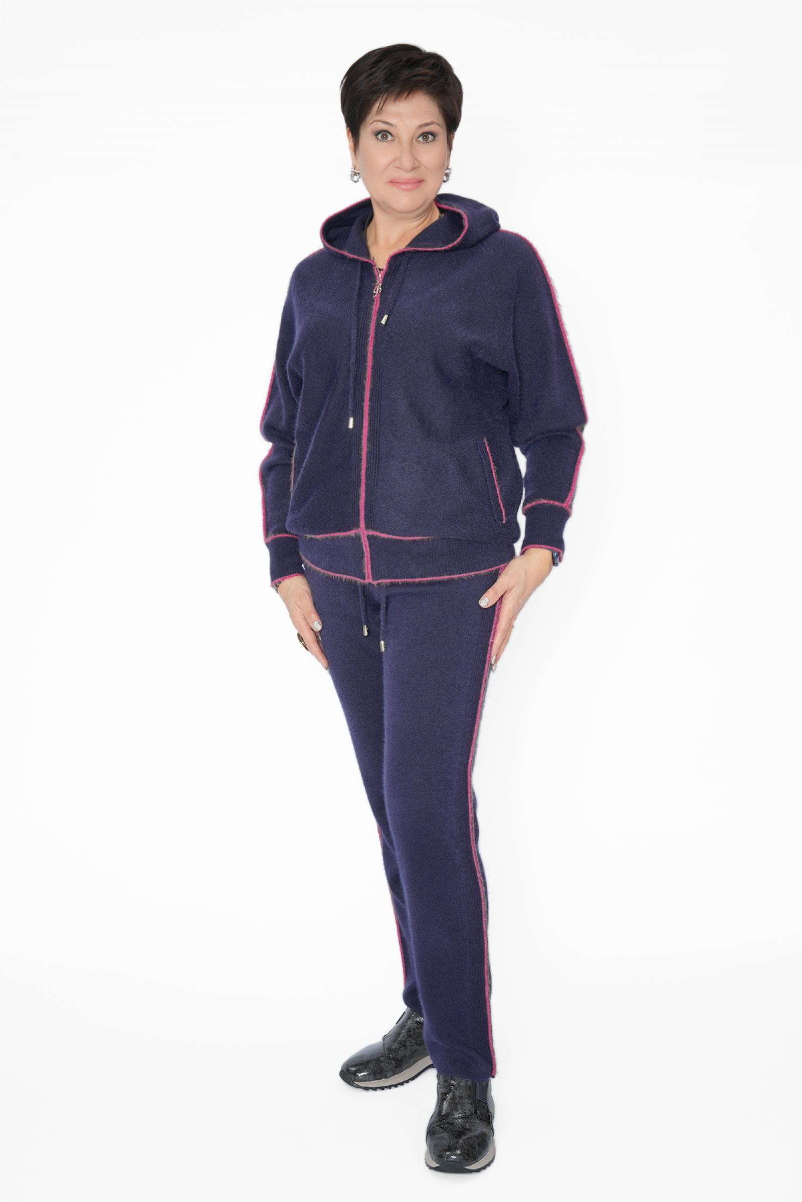 Костюм брючн. фиолет.с лампасом