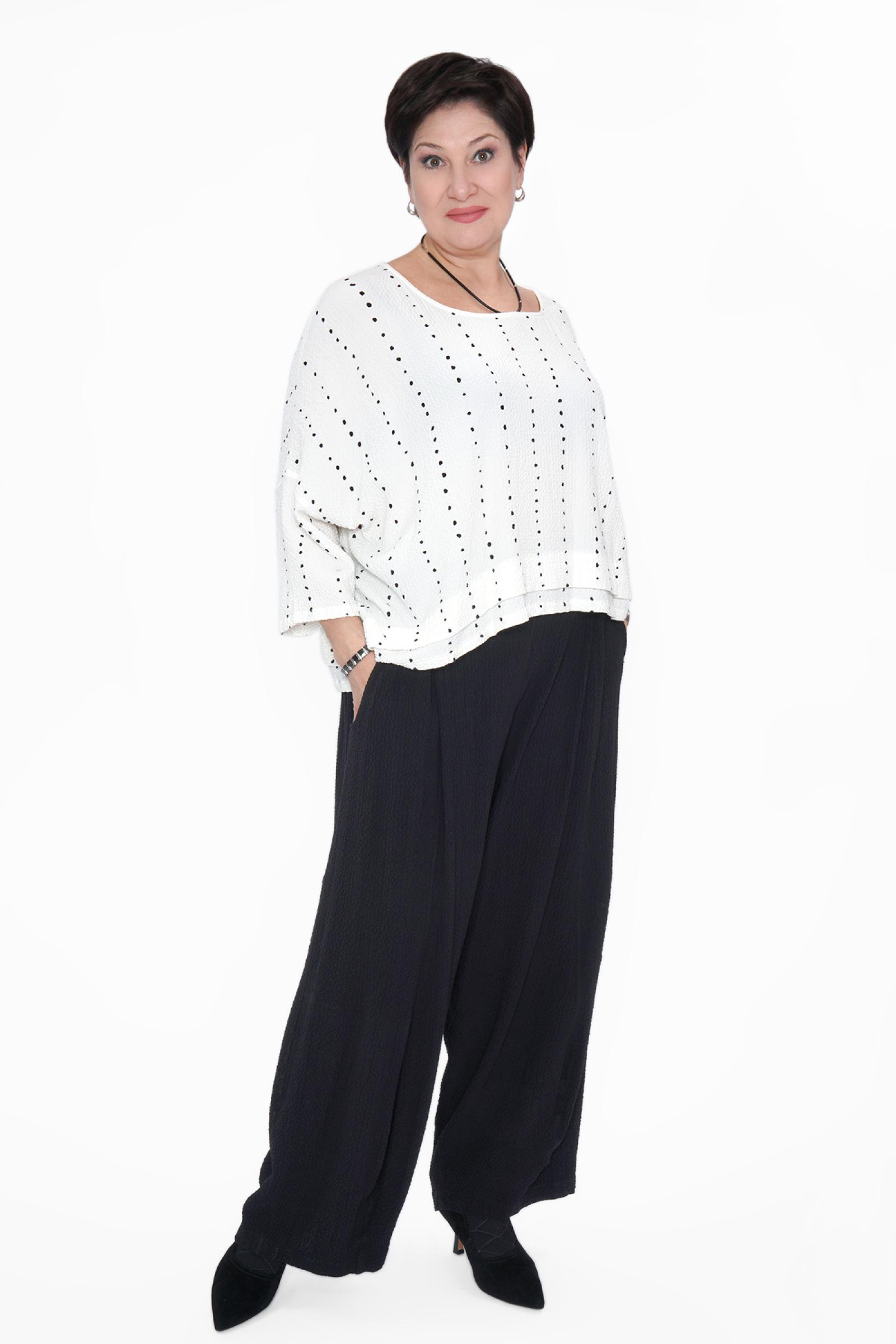 Костюм жатка блуза горох