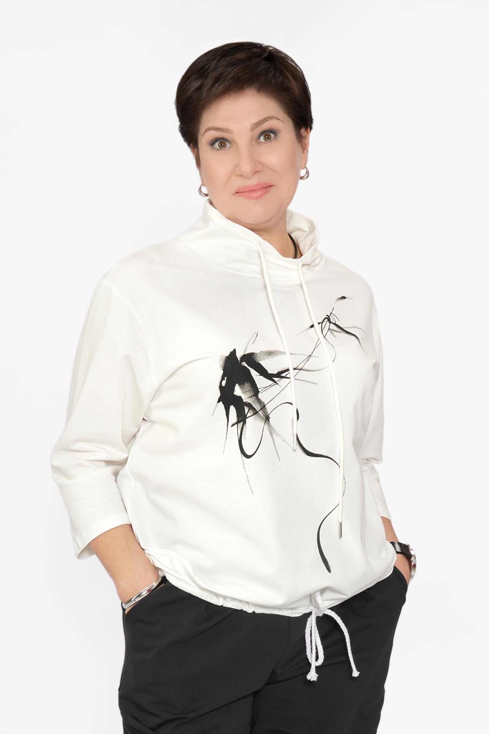 Костюм молочный/черный