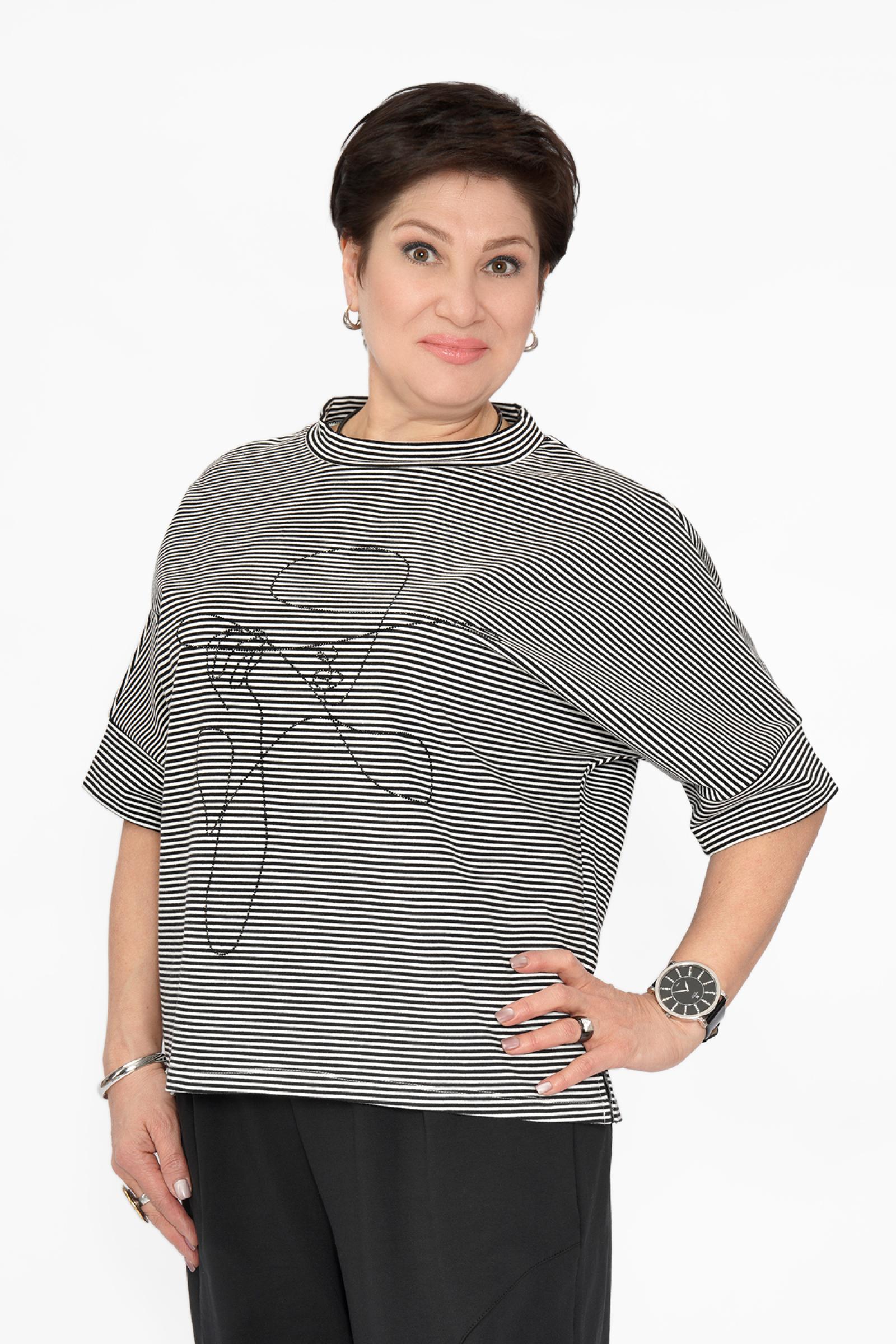 Костюм полоска/черный