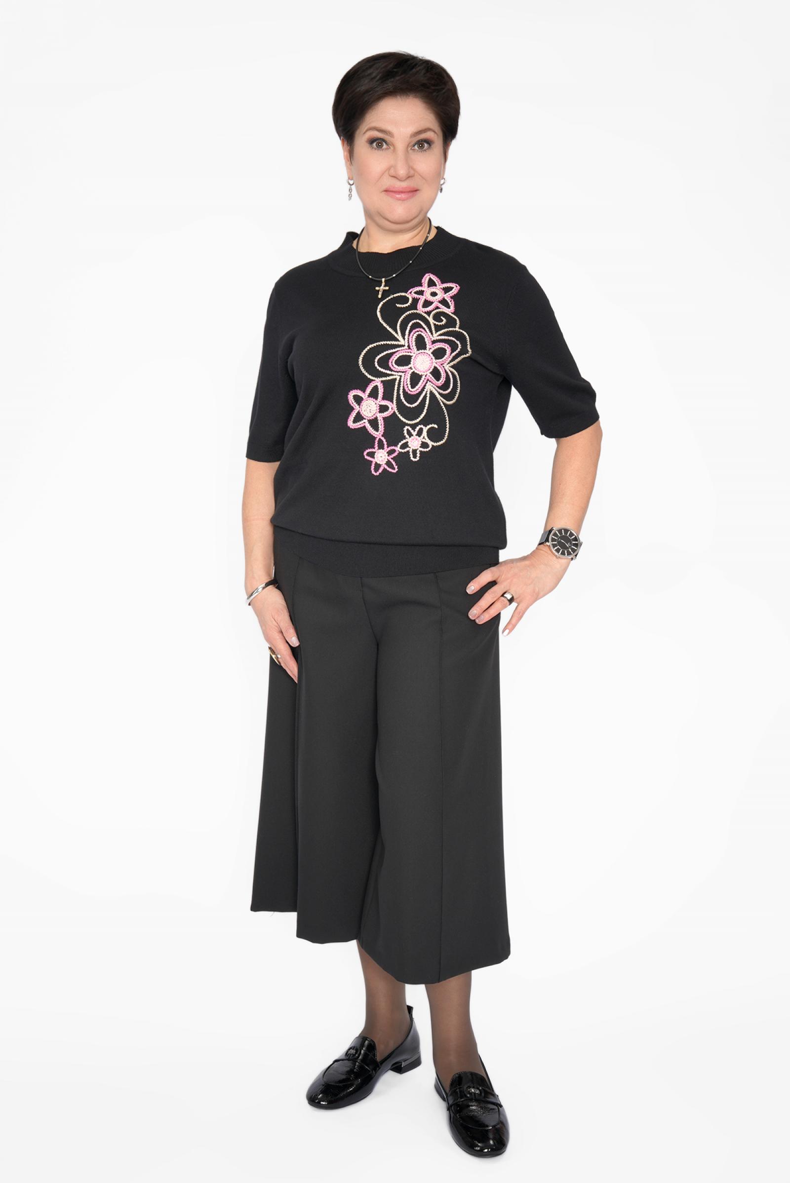 Кюлоты черные со стрелкой