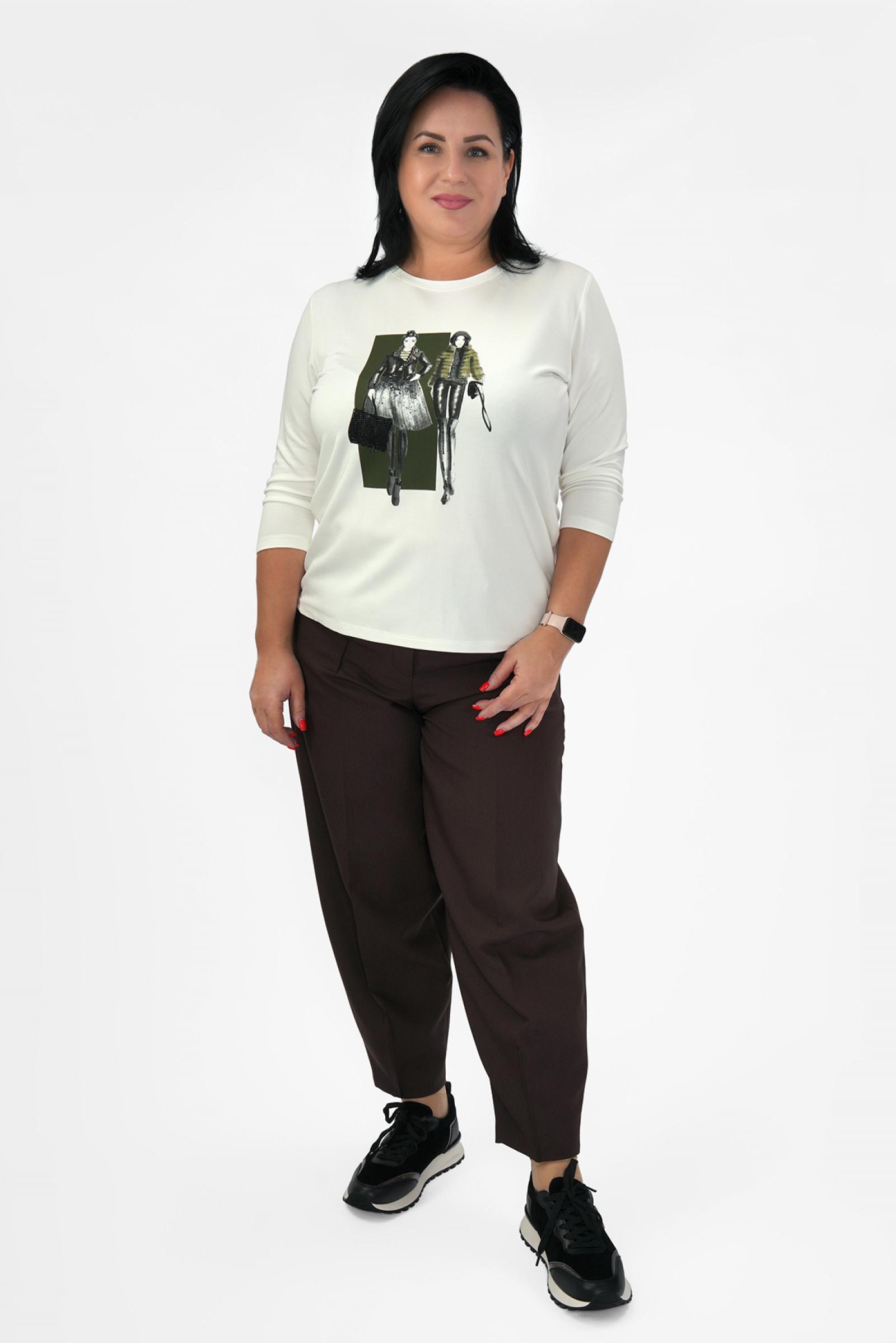 Лонгслив молочный девочки