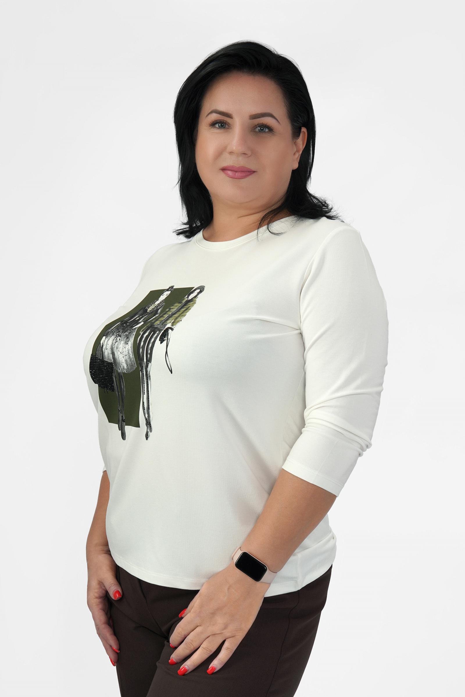 Лонгслив молочный девочки