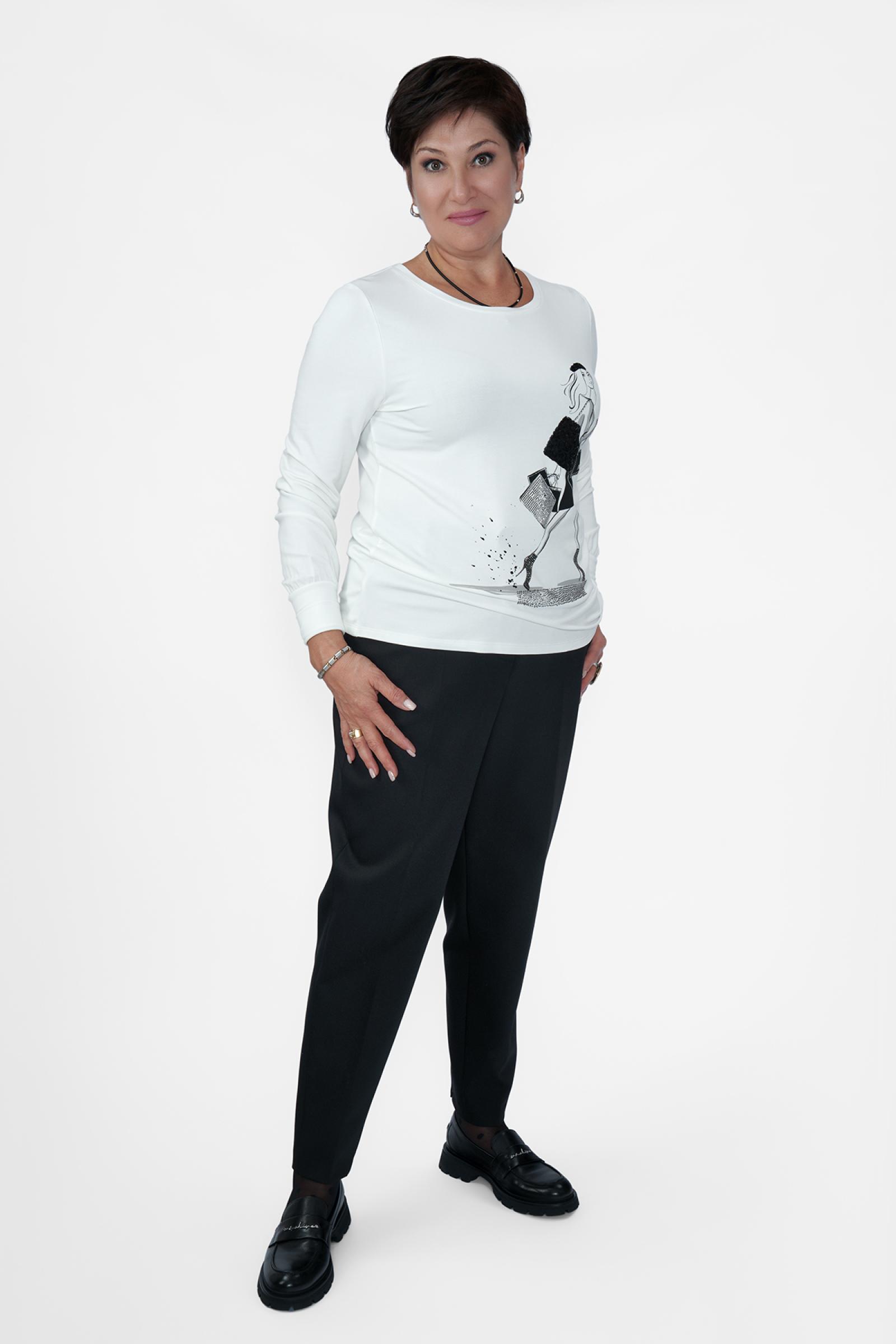 Лонгслив молочный сумочки