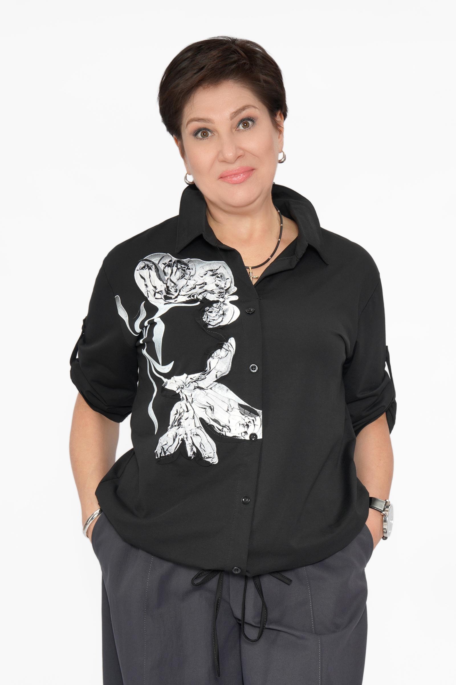 Рубашка аппликация 2 цветка