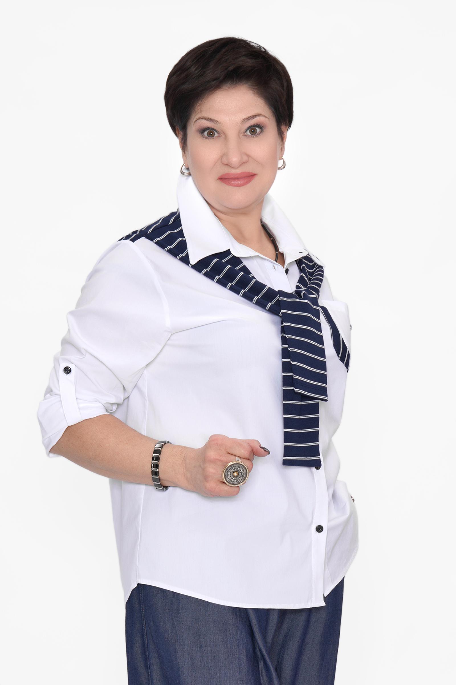 Рубашка матроска б/синий