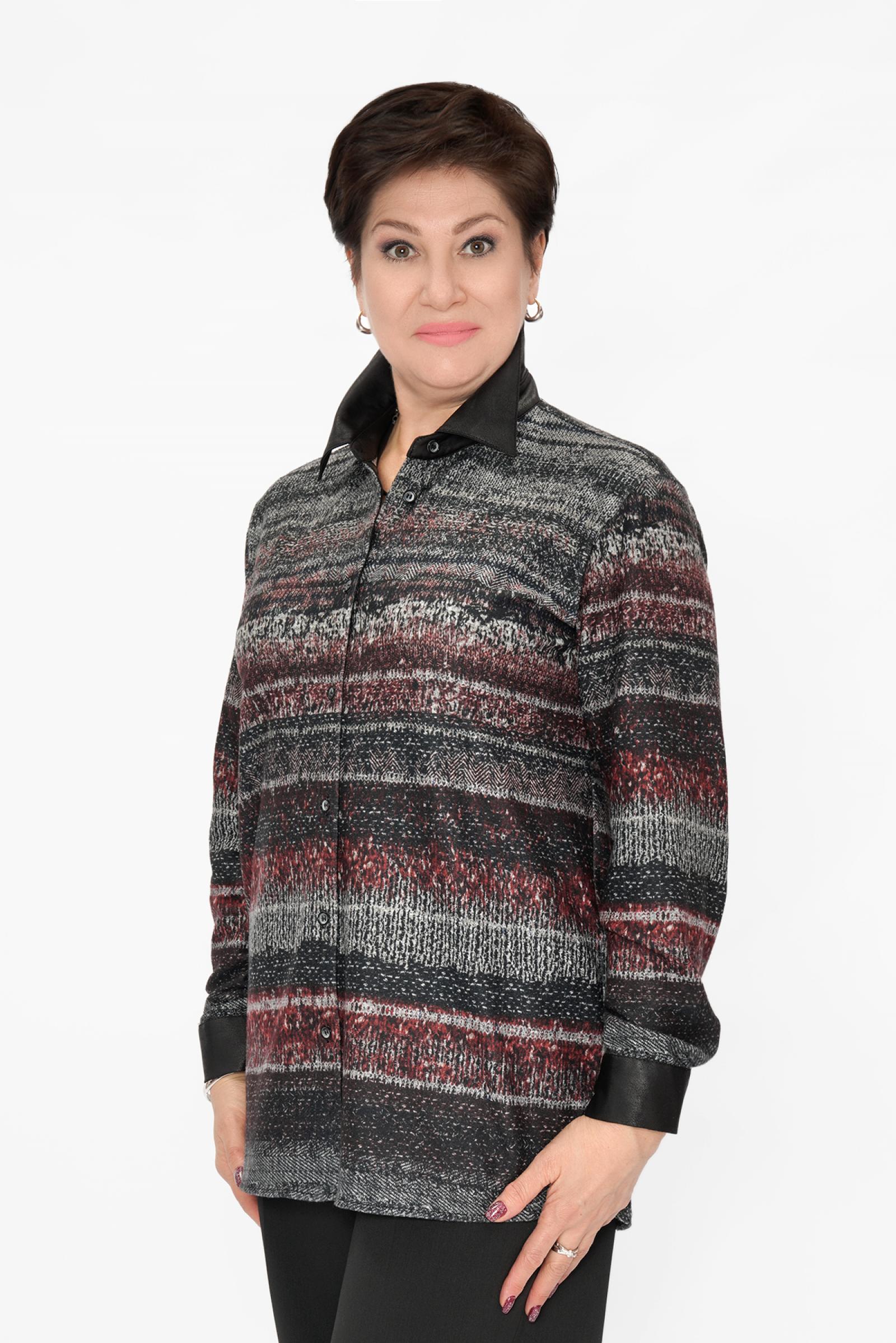 Рубашка принт вязка