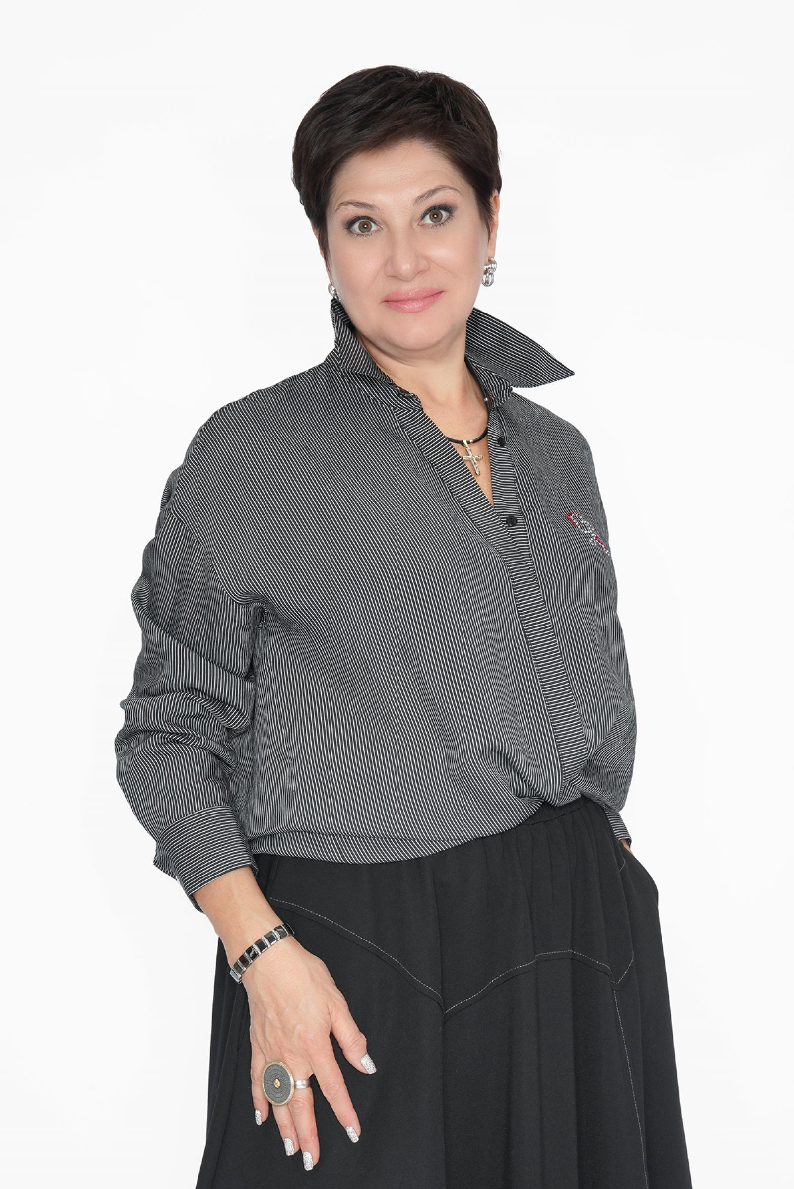 Рубашка тонкая полоска ч/б