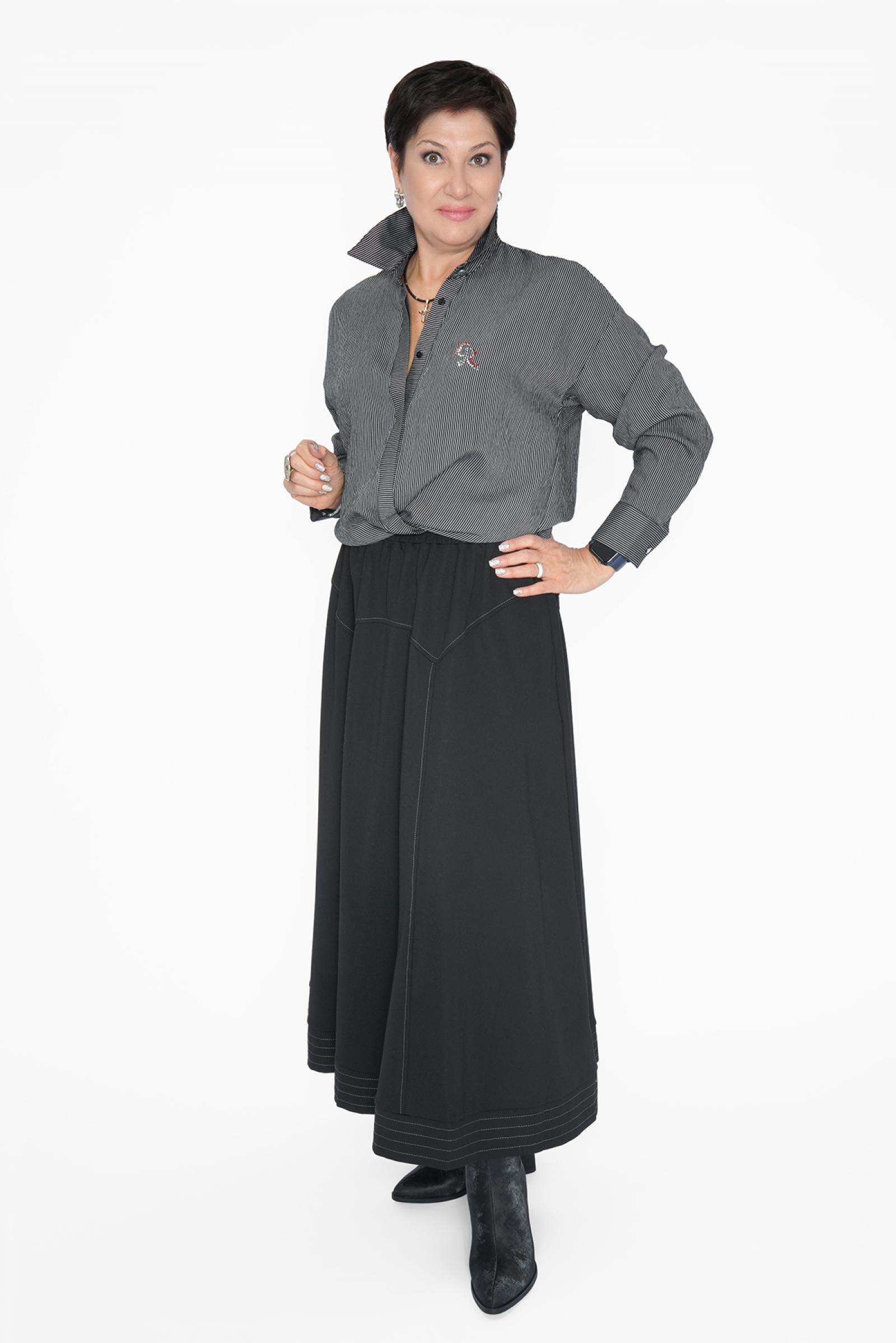 Рубашка тонкая полоска ч/б