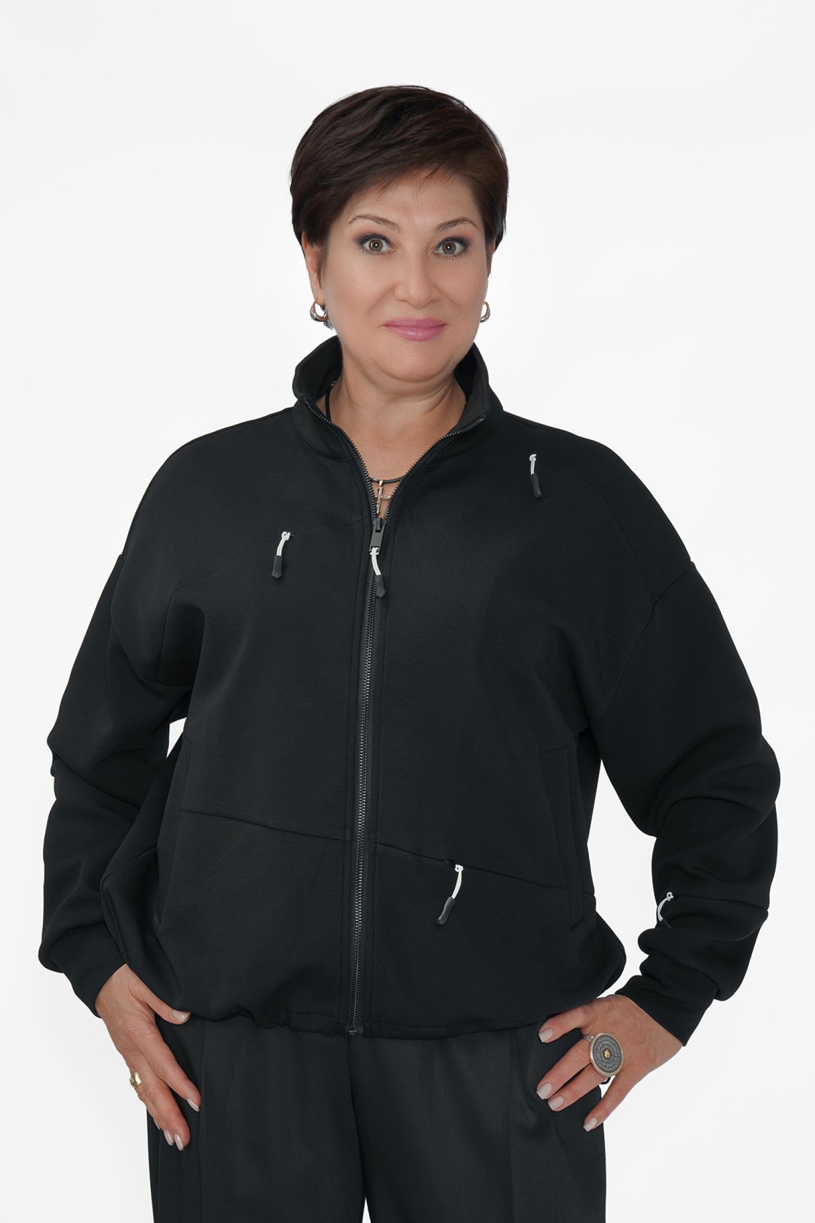 Свитшот черный бел. соб. на мол.