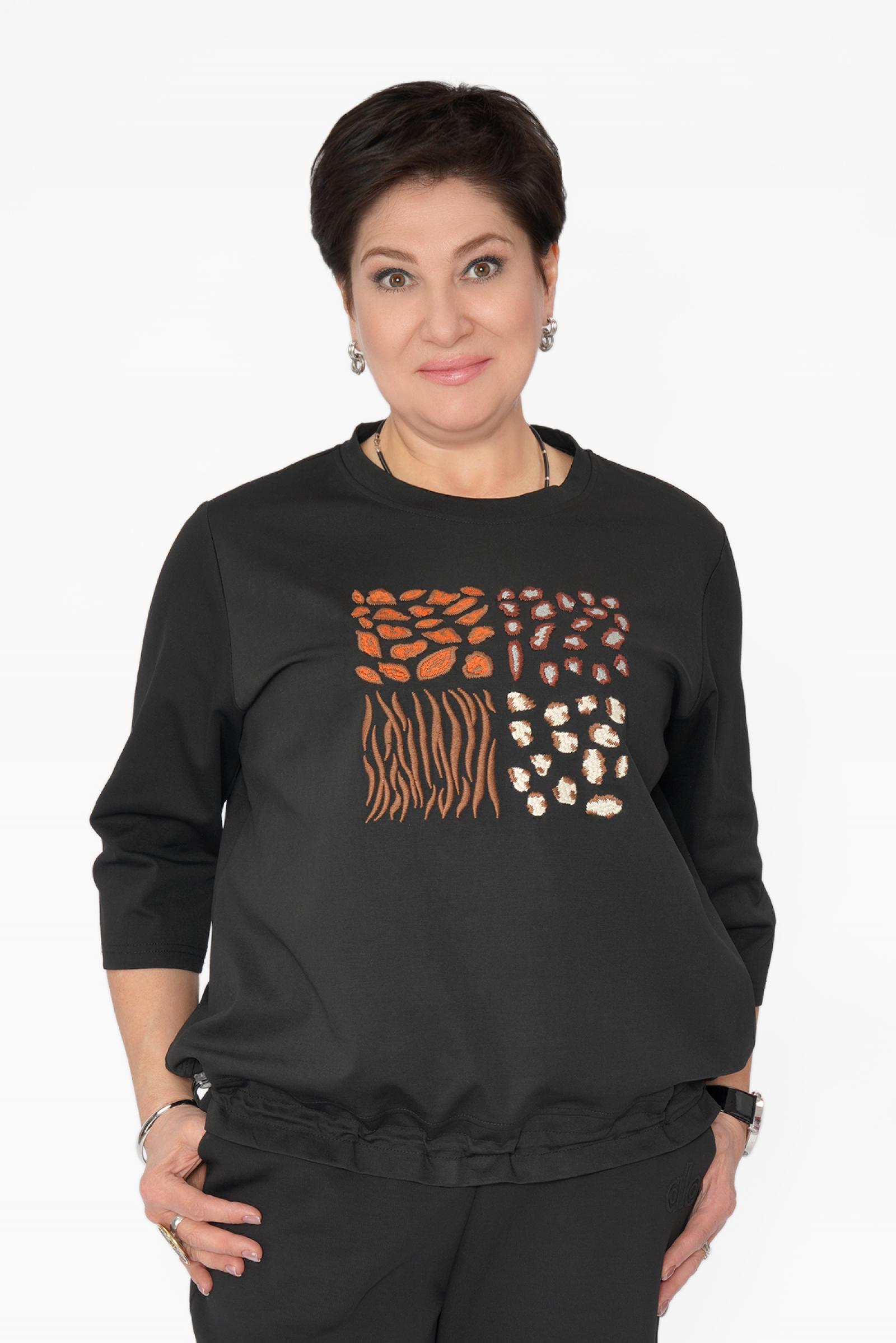 Свитшот камушки черный