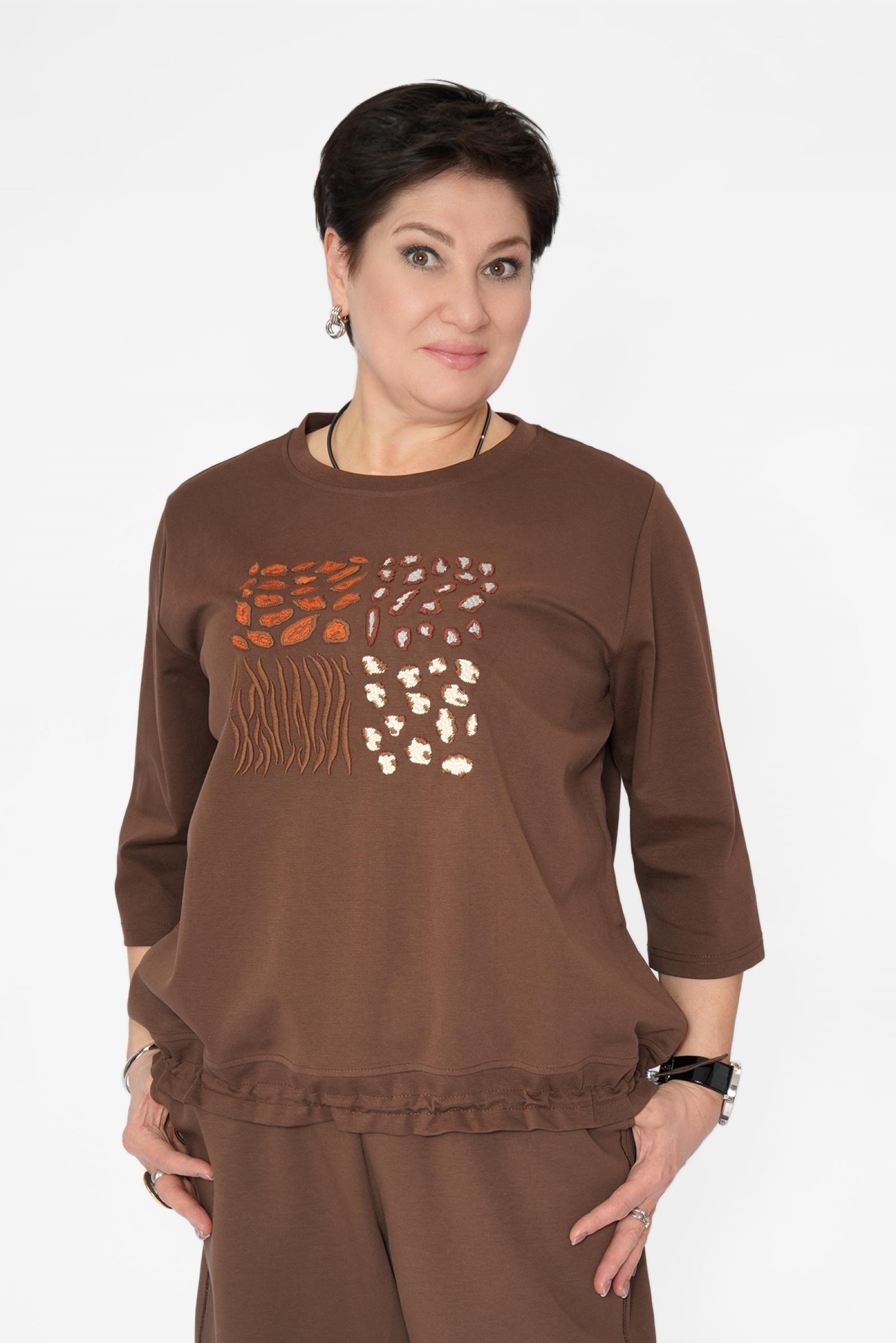 Свитшот камушки шоколад