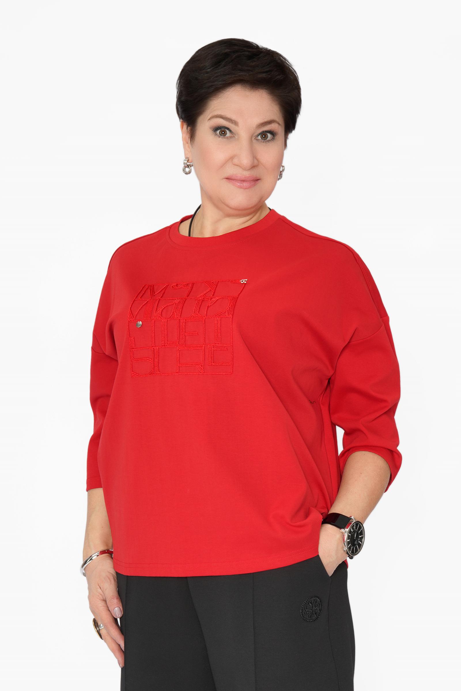 Свитшот красный буквы