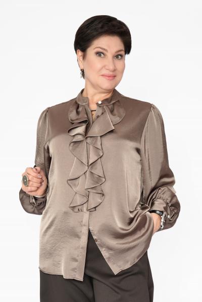 Блуза жабо хаки 2025Г.
