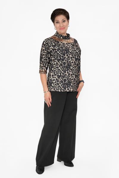 Блуза леопард колье