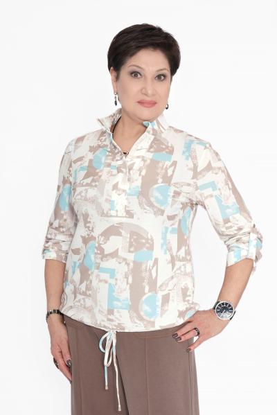 Блуза трикотаж беж.