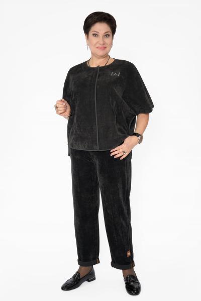 Блуза вельвет черный