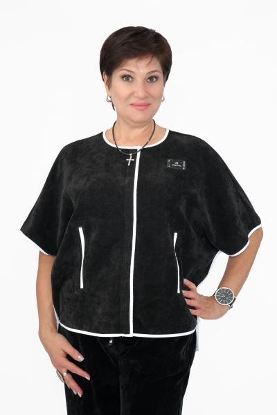 Блуза вельвет кант черная 2025Г.