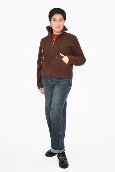 Бомбер накл. карманы шоколад